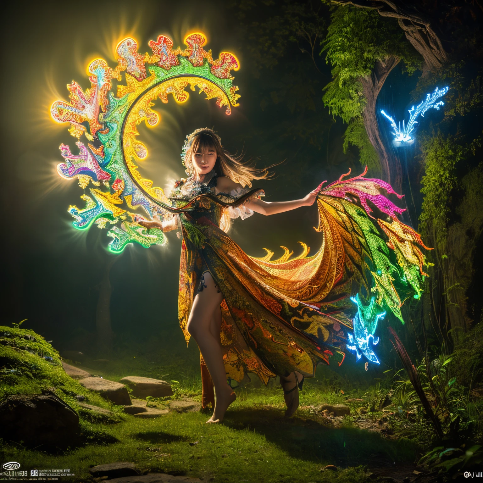 Uma princesa lutando com uma acro e flecha atirando varias flecha de gelo e o dragao cuspindo fogo