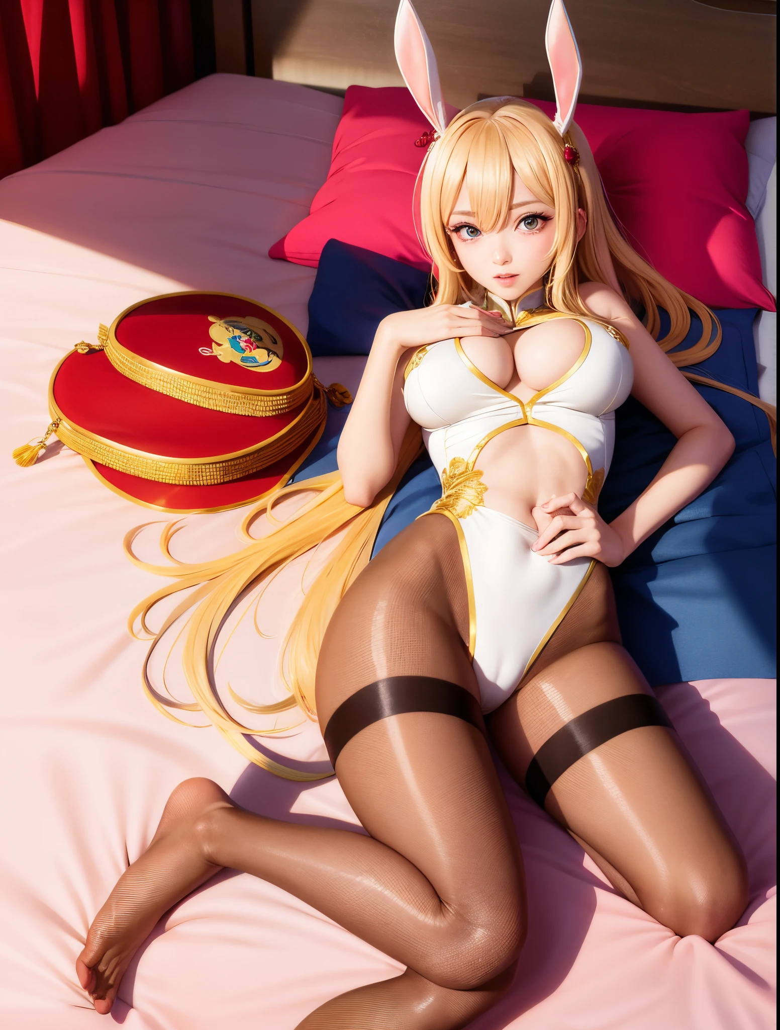 National comics,high-definition picture quality,Hot figure,Beautiful Large Breasts,bunnygirl,Beautiful and detailed face and eyes,Sexy tights,比基尼,Bare chest,Camel toes,Harnes,vests,Chinese style clothes,Super sexy stunner,Sex costumes,See-through Pajamas,on top of the bed,skinny pants,Beautiful buttocks and raised kidneys,