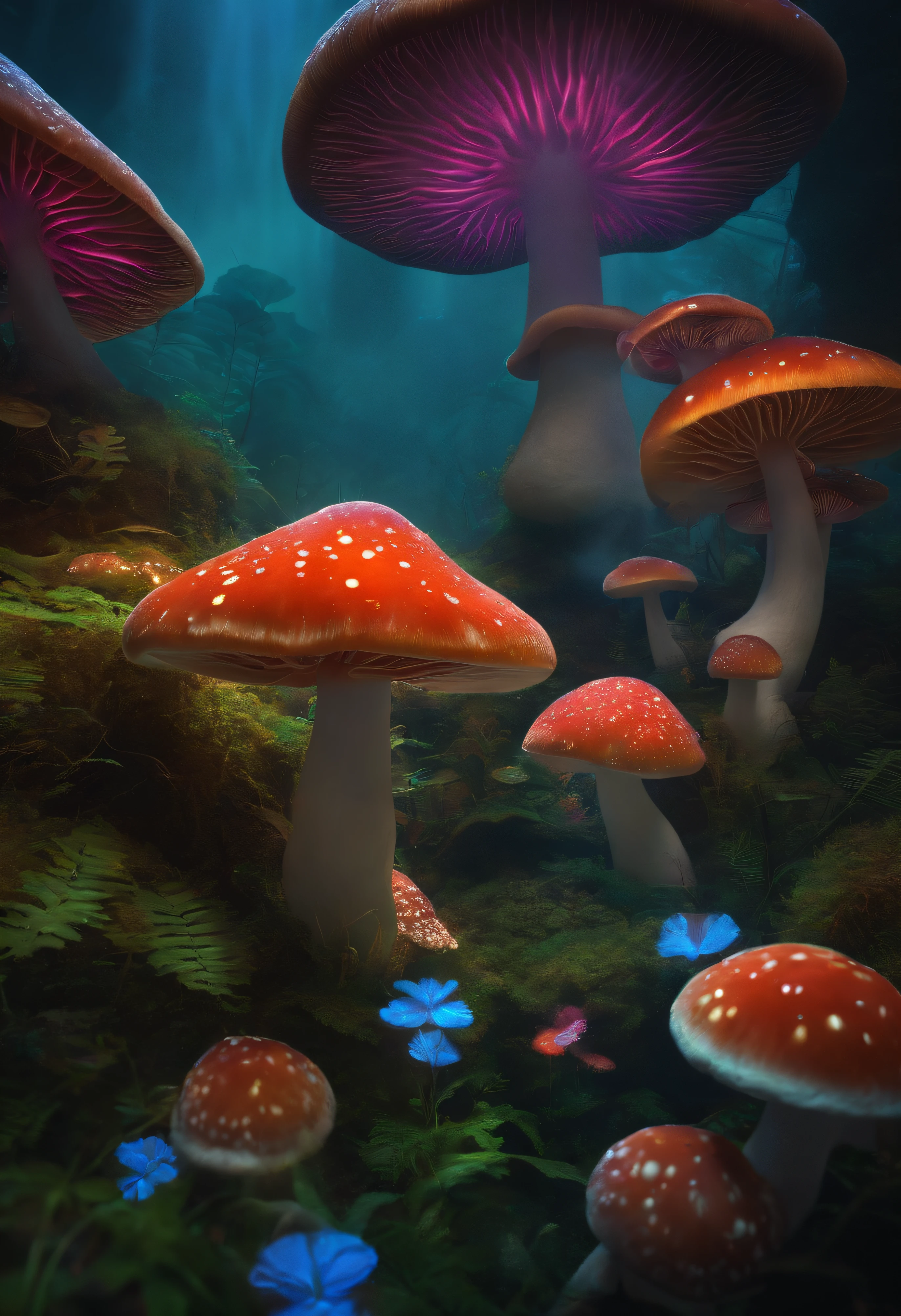MagicWorld, Floating mushrooms, Acid Trip, nffsw