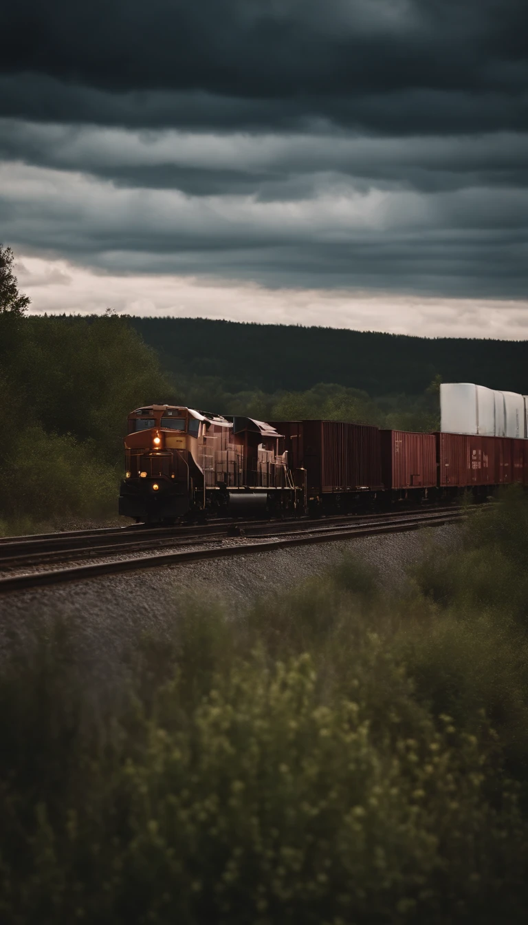 a freight train crosses