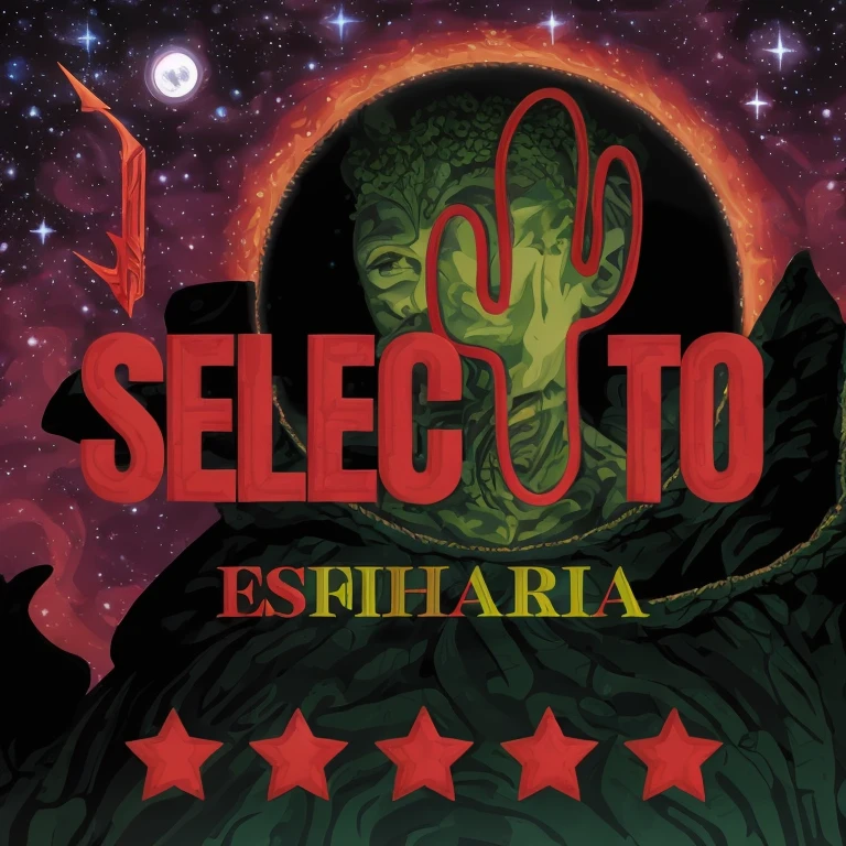 um close de um cacto verde sobre um fundo preto com cinco estrelas, Esteban Maroto, Lunar, description, imagem impressionante, hight detalied, seita, Selina, ecletismo, foto de alta qualidade, !!altamente descaracterizado, vetor, por Altichiero, eclectic, exploitable image, 1614572159