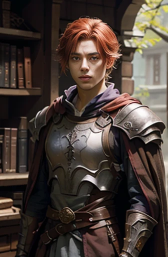 Handsome men 、Shorn hair,RPG、redhair、Purple costume、The sword、swordsmen、Purple cloak