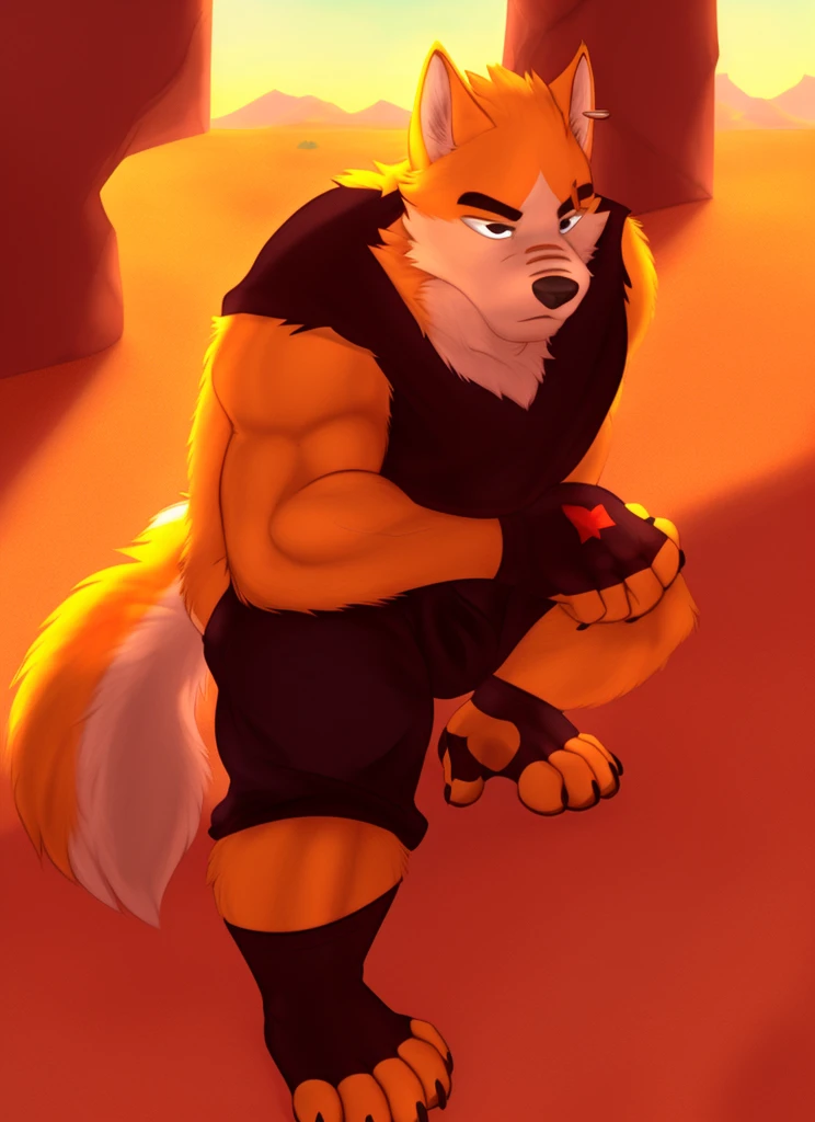 cooper krager, Alone, Wolf tail, (???? poses), (posing on a), (Soft shadows), 4K, empty, ((Detailed pubic hair脸, 詳細な目, Detailed pubic hair)), (full bodyesbian), By Zachary 911, by zavus, (by making friends:0.5), Alone, mitts, 1boys, full bodyesbian, florals, malefocus, Skysky, Fingerless gloves, Squat, A desert, cacti, black tanktop, trouser, Squat,