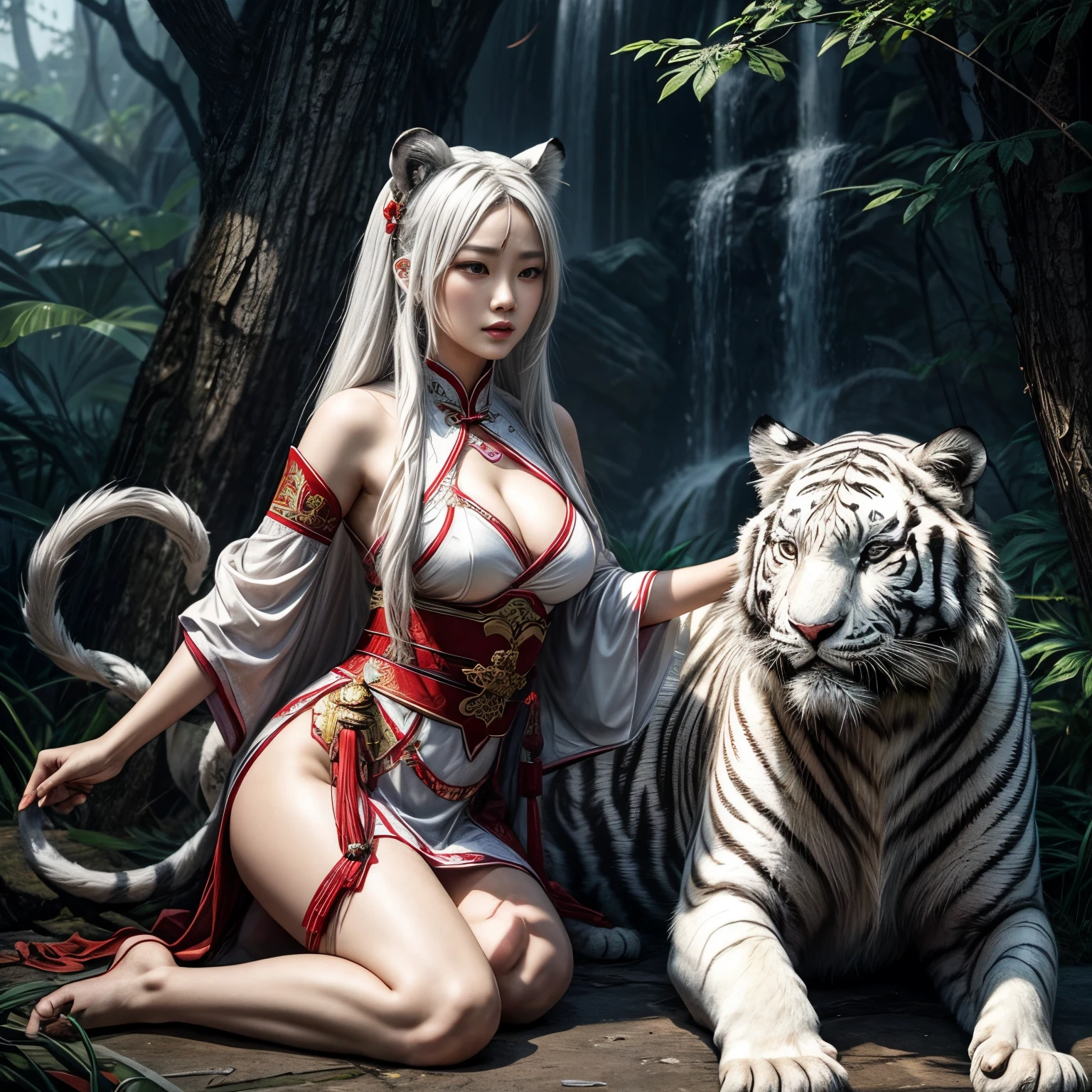 Chinese legend, the White Tiger of the West and goddess