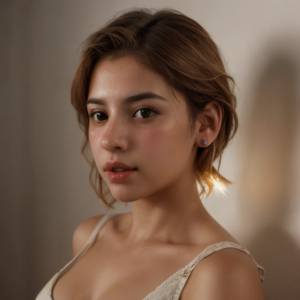 realistic illumination, rubia, jovencita, se llama Sofia