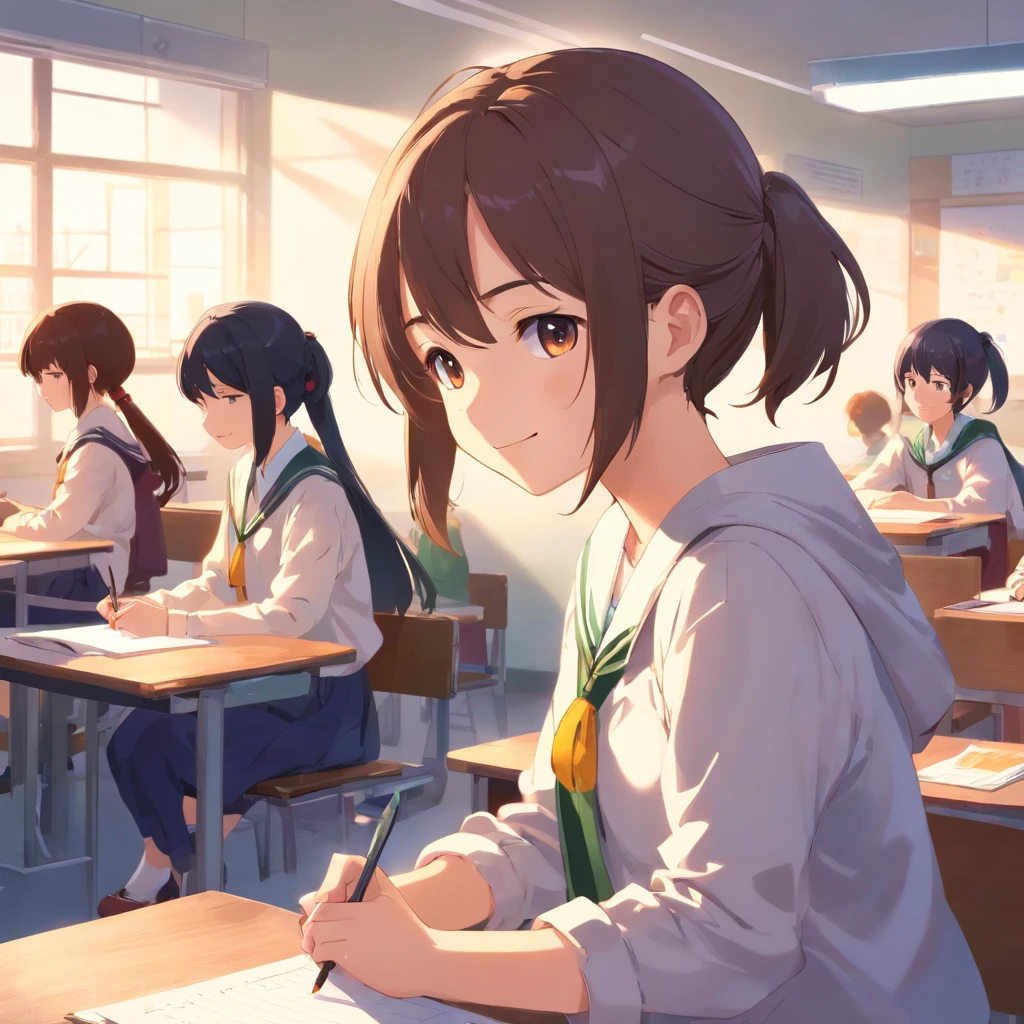 ‎Classroom、High school students、校服、schools、a couple、study and teach、a smile、after school、jpn