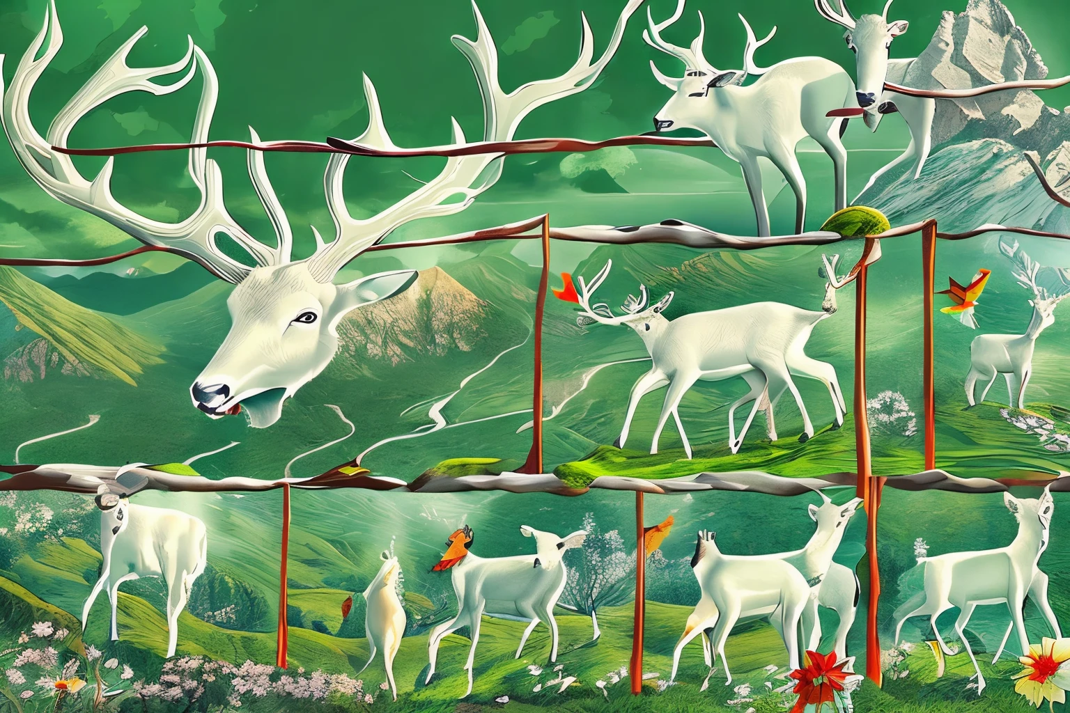 Say goodbye to my friends and leave.，When can I come back again?？ Let’s put the white deer among the green cliffs for now，If you want to travel far, ride it to visit famous mountains.