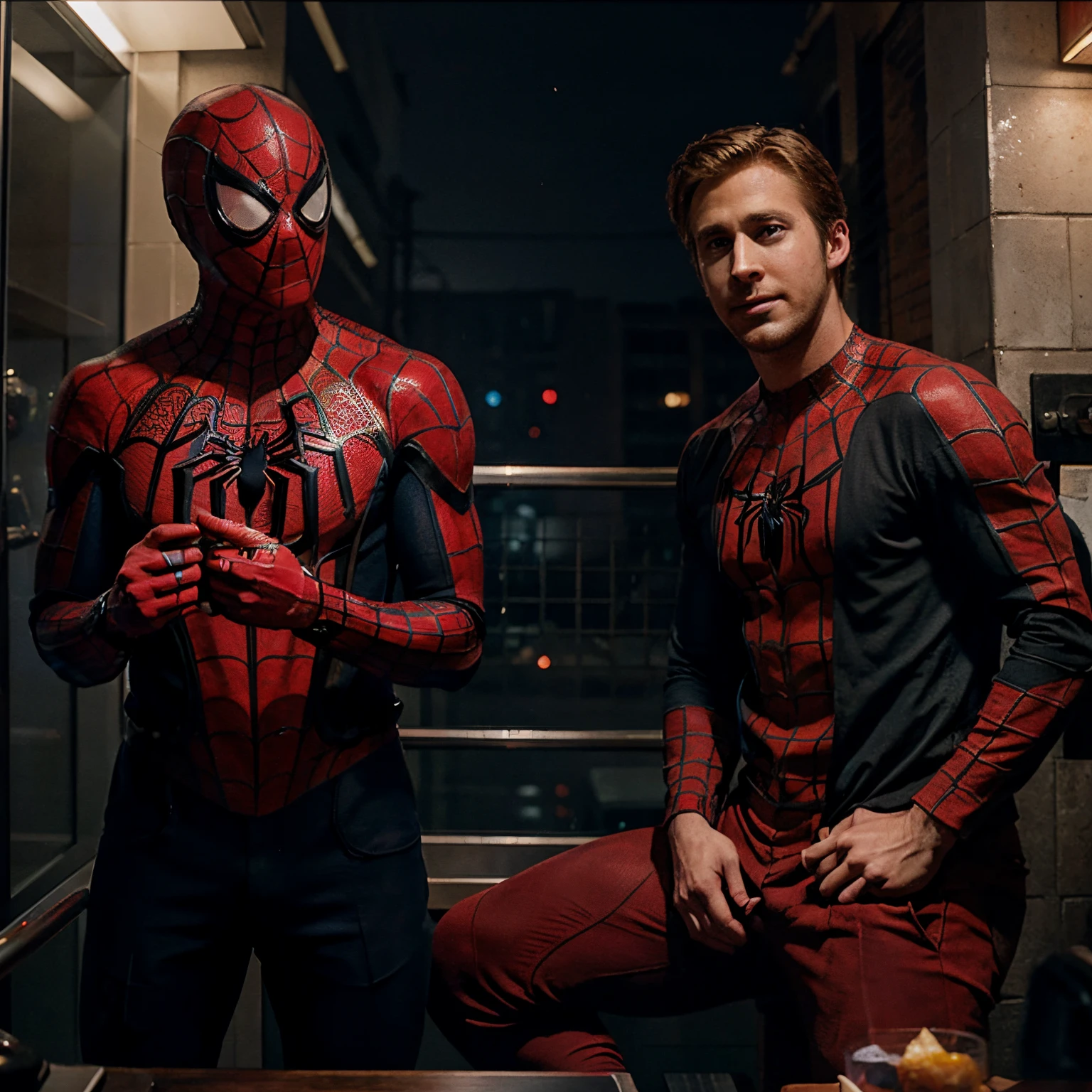Spider man with ryan gosling