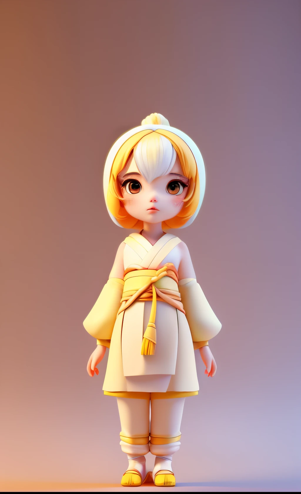 3dcharacter,(full body:1.2),simple background, masterpiece,best quality,(light cream gradient background:1.1) ,nahida, genshin impack