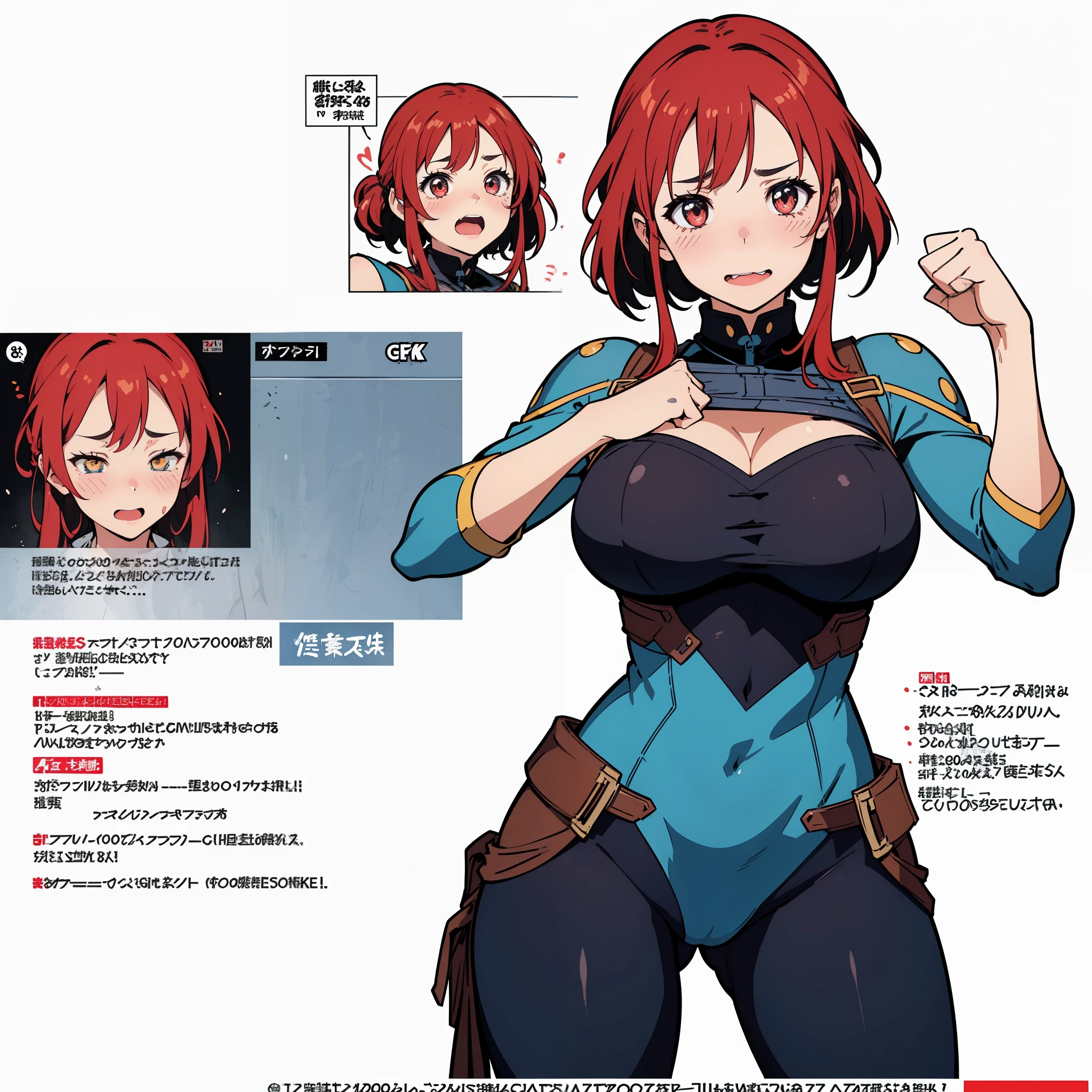 ((((completely white background)))),(((1 girl))),(((8K,2 thousand.))),(tmasterpiece), (((beste-Qualit))), (Ultra-detailed), (((highly detailed CG illustration))), ((Extraordinarily gentle and beautiful face)),,a 1girl,( ConceptArt) , , (tmasterpiece:1.2), (beste-Qualit:1), ((( Extremely embarrassed face))),, (((The cheeks are very rosy with bright red lines))), ((hides large breasts)) , (((( emotion: Eyes open, having fun))),((((The eyes are drawn in the style of manga)))),((Average Breasts,))), ((Manga-style eyes)) , (Detailed crotch) ((((confusion)))), (((The illusion of a comic book))), (((Comic Book Storyboard))) , (Cheerful face),((covers his chest with his fists)), ((very sad eyebrows)), ( (a lot of red blush on the cheeks), ((Random Pose)), The mouth is not very open, (((Additional interaction)))