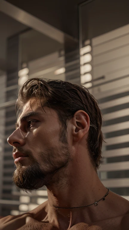 Realistic masculine, sharp jawline, 4k