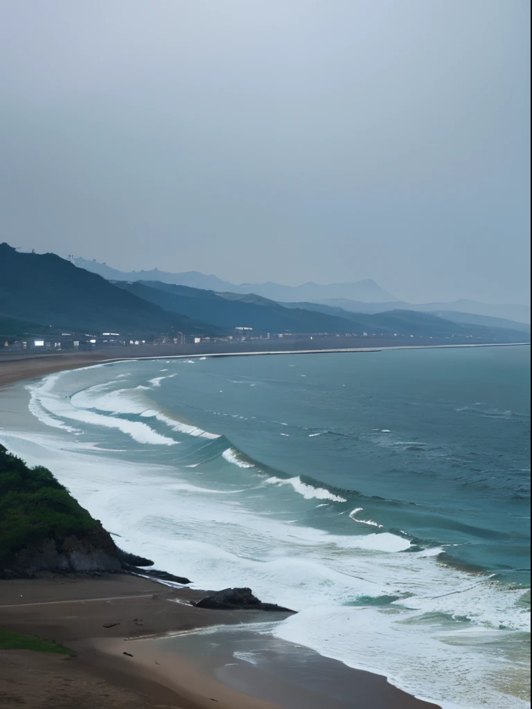 Rivers,people drowning,far from the shore,Cloudy,hazy other shore,first person,((tmasterpiece,Best quality,ultra - detailed,超高分辨率,detailedbackground))