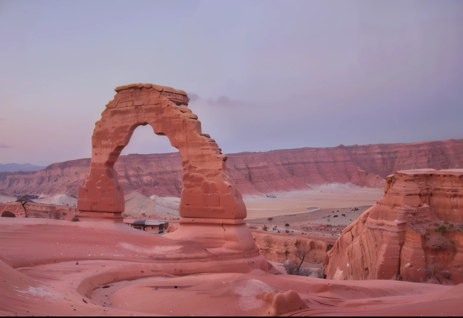 (best quality,4k,8k,highres,masterpiece:1.2),ultra-detailed,(realistic,photorealistic,photo-realistic:1.37),desert,arch,rock formation,rock arch,pink arch,Moab,huge arch,archway,rocky arch,high-arching,magnificent arch,white stone arch,arch sweep,arches,huge majestic arch,columns and arch,grand arches,American West scenery,background mountain