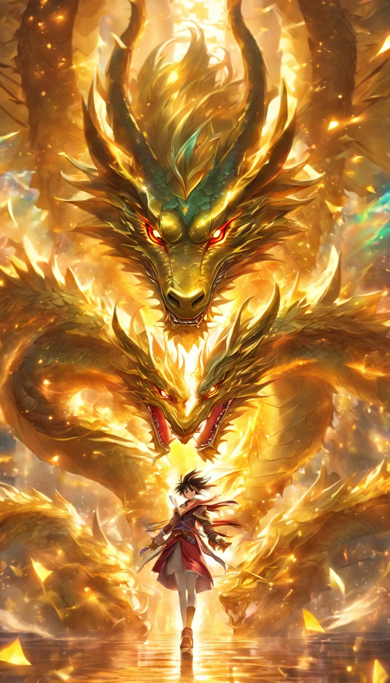 Golden dragon eyes