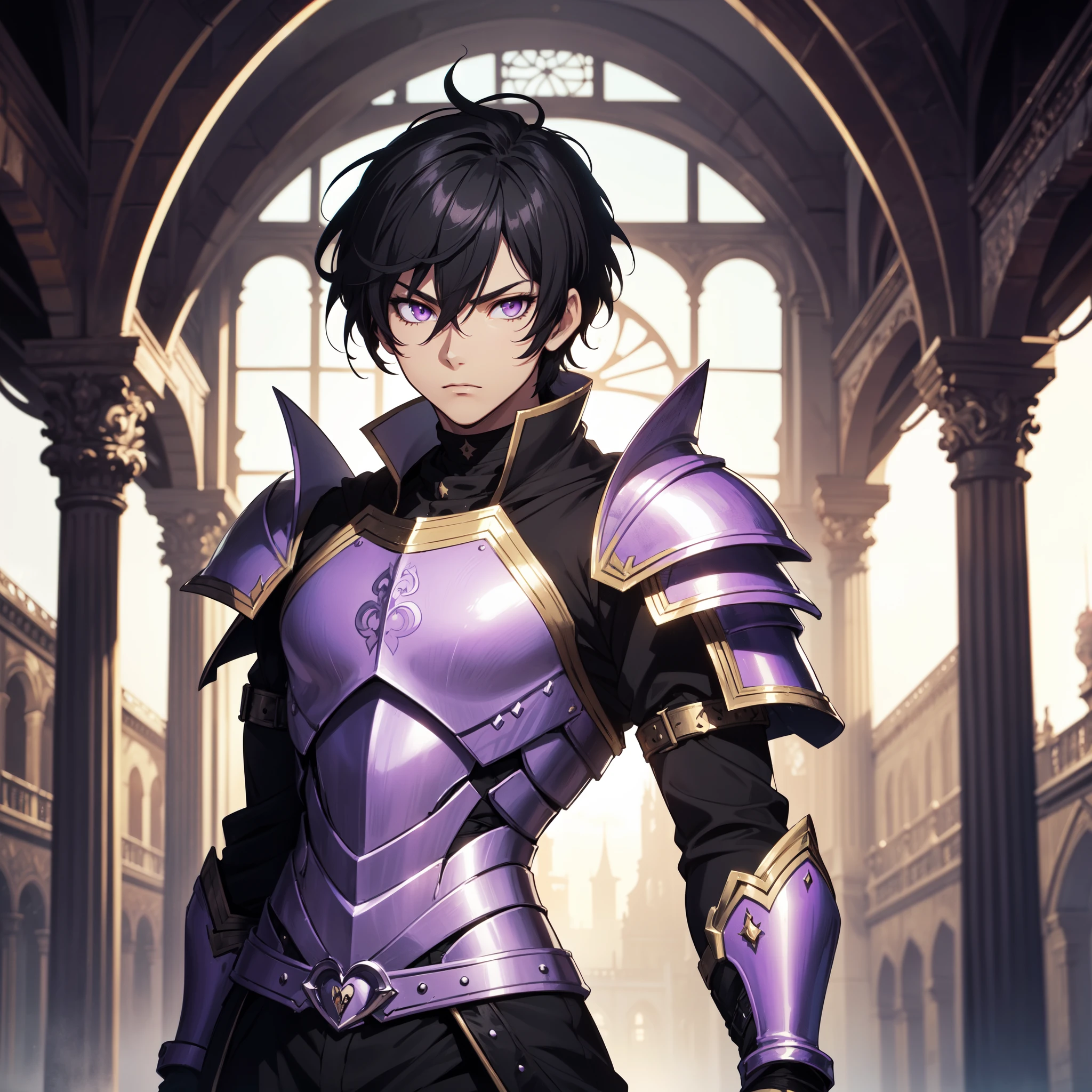 128K Ultra High Definition,
128K Ultra High Quality,
128K Ultra High Resolution,
Best Definition,
Best Quality,
Best Resolution,
Perfectly Detailed,
Perfectly Designed,
Extremely Detailed,
Extremely Designed,
Hyper Detailed,
Hyper Definition,
Hyper Quality,
Hyper Resolution,
Masterpiece,
(((Anime))),
Body Shot,
(((Boy))),
Handsome,
Muscular Body,
(((Black Short Hair))),
(((Purple Eyes))),
(((Hyper Detailed & Perfectly Designed With Ultra High Quality Platinum Warlord Armor))),
(((Inside Of Medieval Royal Palace Background Scenery))),