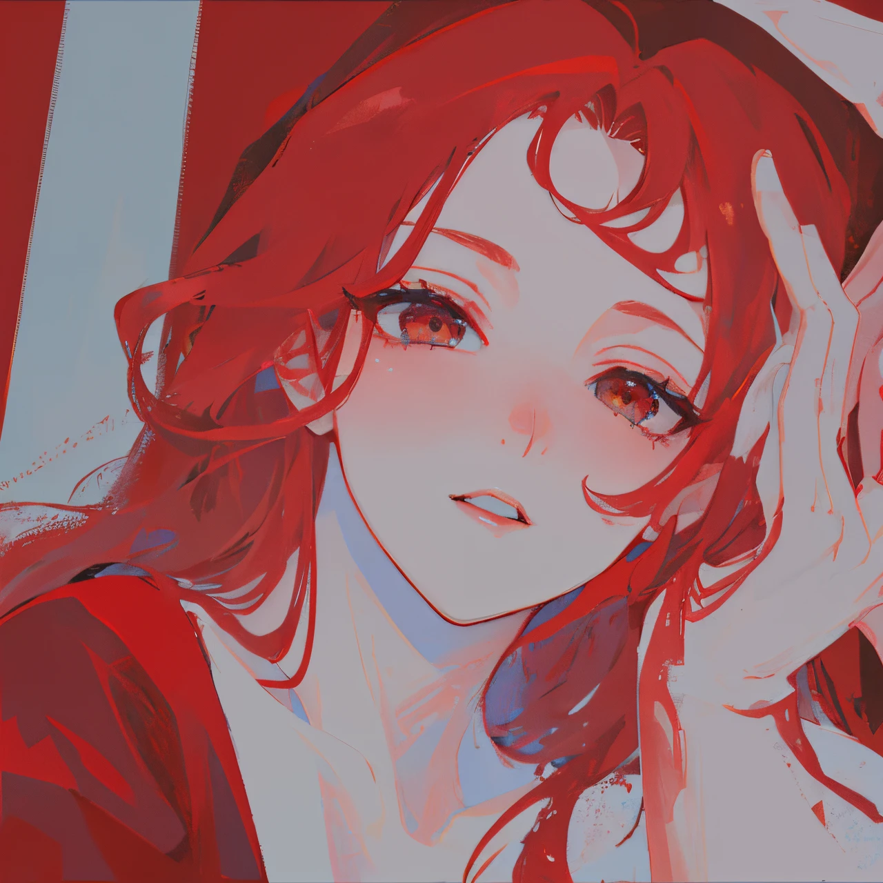 "(best quality,highres:1.2),ultra-detailed,photorealistic:1.37,sexy red-haired milf,provocative gaze,radiant beauty,curvaceous figure,alluring confidence,sensual expression,red lace lingerie,soft lighting,passionate atmosphere,vivid colors,subtle seduction,tempting pose,smooth skin,rousing curves,seductive charm,provocative allure,striking long red hair,masterpiece:1.2"