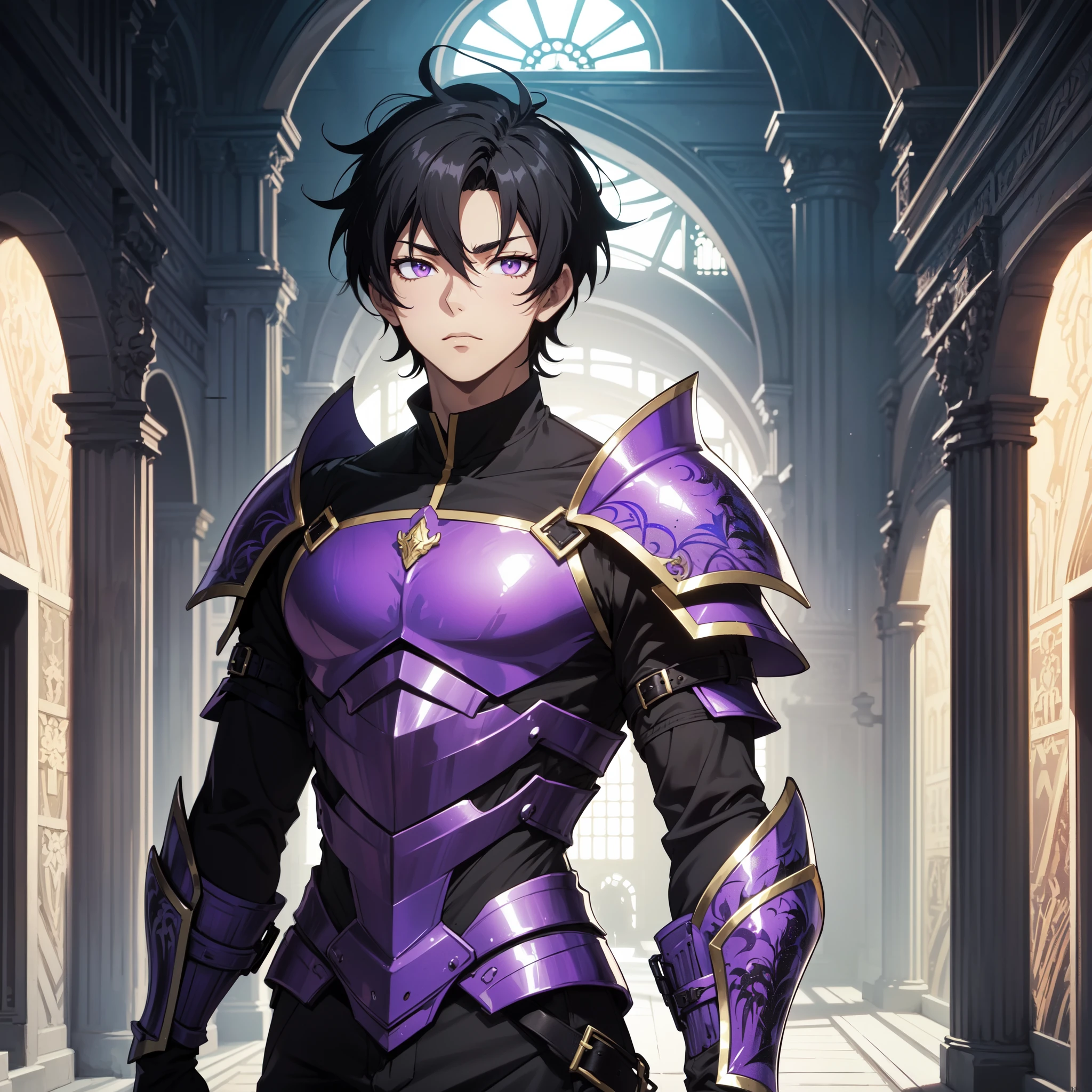 128K Ultra High Definition,
128K Ultra High Quality,
128K Ultra High Resolution,
Best Definition,
Best Quality,
Best Resolution,
Perfectly Detailed,
Perfectly Designed,
Extremely Detailed,
Extremely Designed,
Hyper Detailed,
Hyper Definition,
Hyper Quality,
Hyper Resolution,
Masterpiece,
(((Anime))),
Body Shot,
(((Boy))),
Handsome,
Muscular Body,
(((Black Short Hair))),
(((Purple Eyes))),
(((Hyper Detailed & Perfectly Designed With Ultra High Quality Obsidian Warlord Armor))),
(((Inside Of Medieval Royal Palace Background Scenery))),
