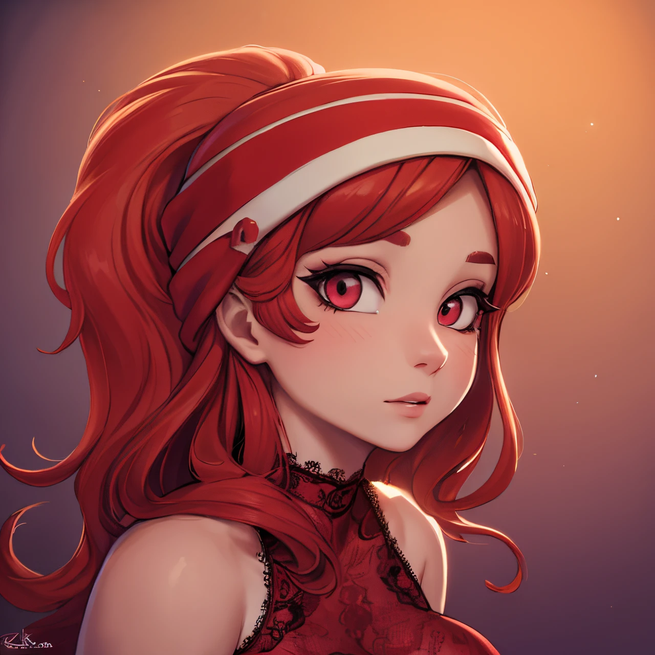 "(best quality,highres:1.2),ultra-detailed,photorealistic:1.37,sexy red-haired milf,provocative gaze,radiant beauty,curvaceous figure,alluring confidence,sensual expression,red lace lingerie,soft lighting,passionate atmosphere,vivid colors,subtle seduction,tempting pose,smooth skin,rousing curves,seductive charm,provocative allure,striking long red hair,masterpiece:1.2"