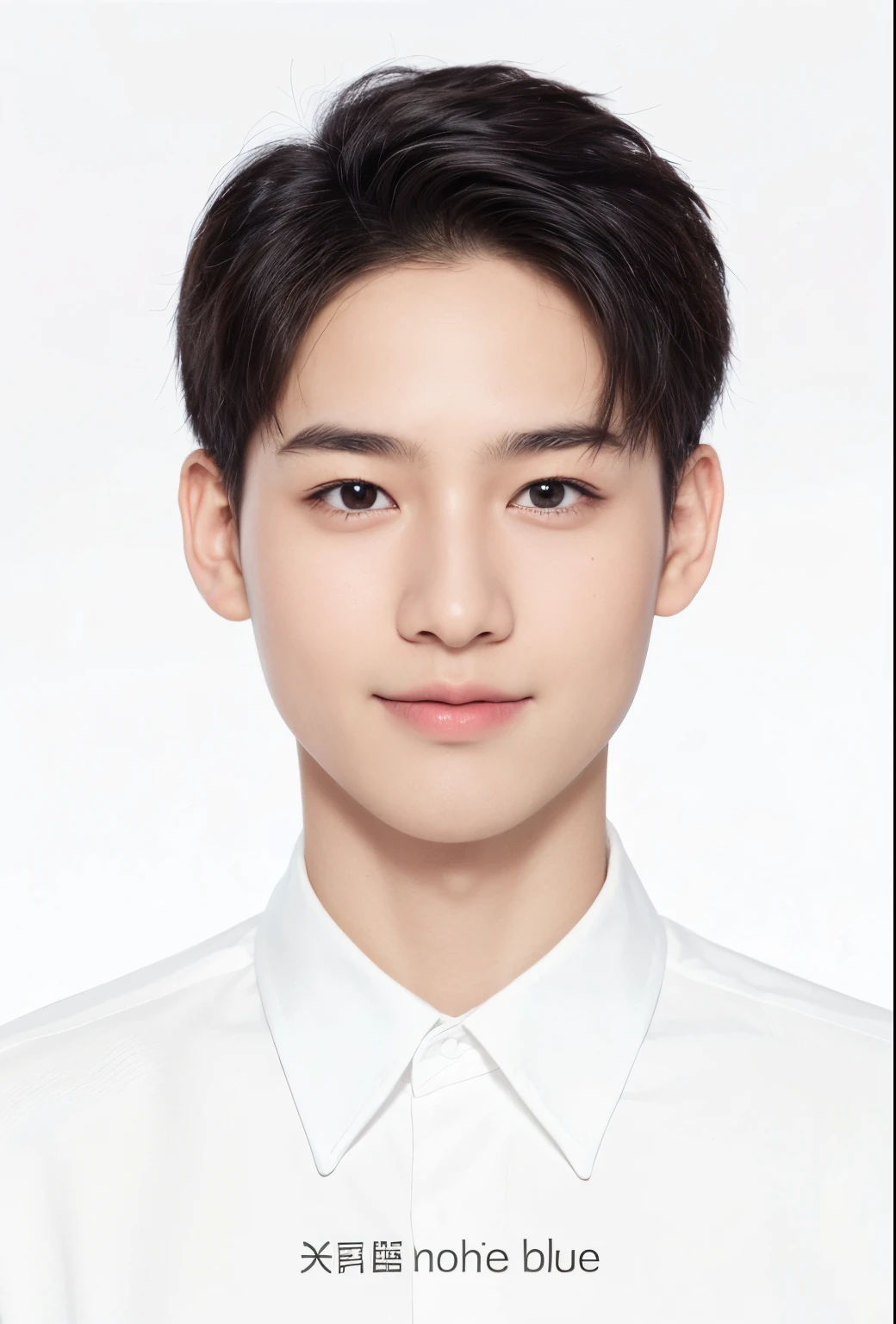 High-definition ID photo，4k ，schoolboy，orthofacial