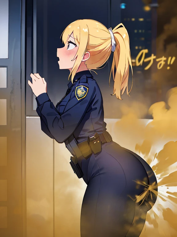 ((velocity)),Yellow smoke,Attacked by farts, (((Women police))),velocity,(Yellow smoke is rising),i'i'i'i'i'i'street)),((One Woman)),((A girl smells a ???? and gets scared)),(​masterpiece:1.2、top-quality)、(the Extremely Detailed CG Unity 8K Wallpapers、ultra-detailliert、Best Shadows)、(细致背景)、(The best lighting、extremely delicate and beautiful)、depth of fields、1girl in、独奏、upward looking gaze、closed her eyes,Women police,Ephemeral,,(ponytail),()),((((Girl is surprised when she smells the bad smell of farts)))),outfit like a police,((((profile facing diagonally)))),((i'I opened my mouth in surprise....)),((Look up)),((Scared look)),((massive ????)),((???? text))