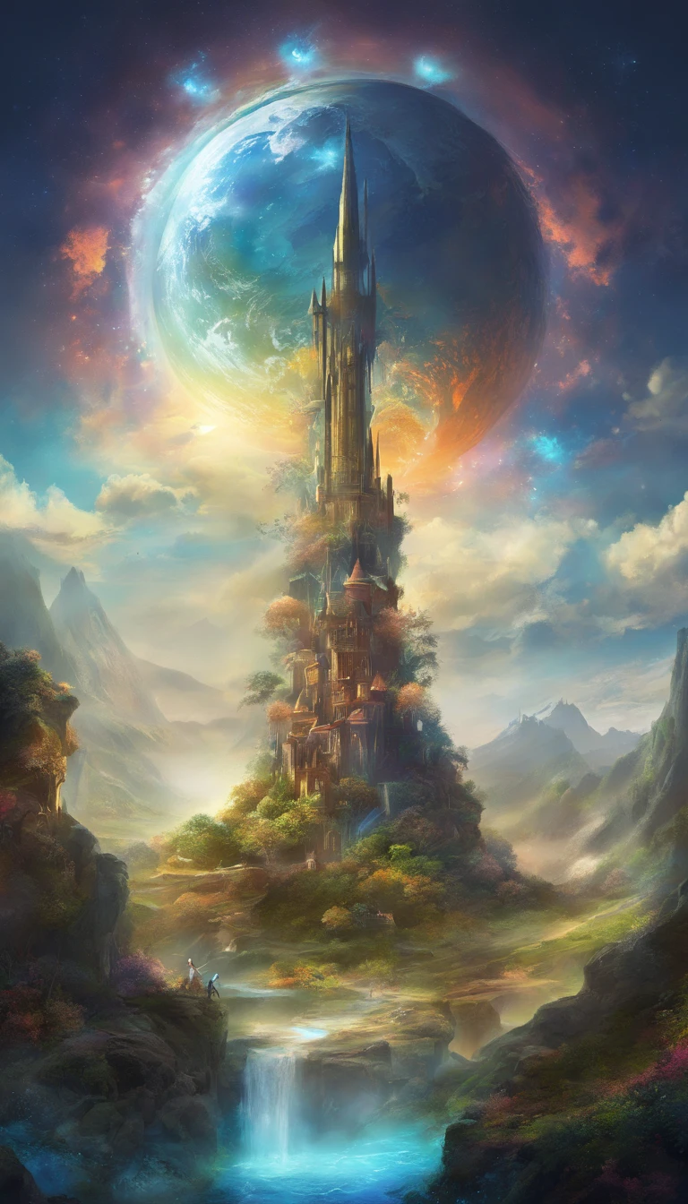 Fantastical、earth、Good luck art、Beautiful fece、Radiant