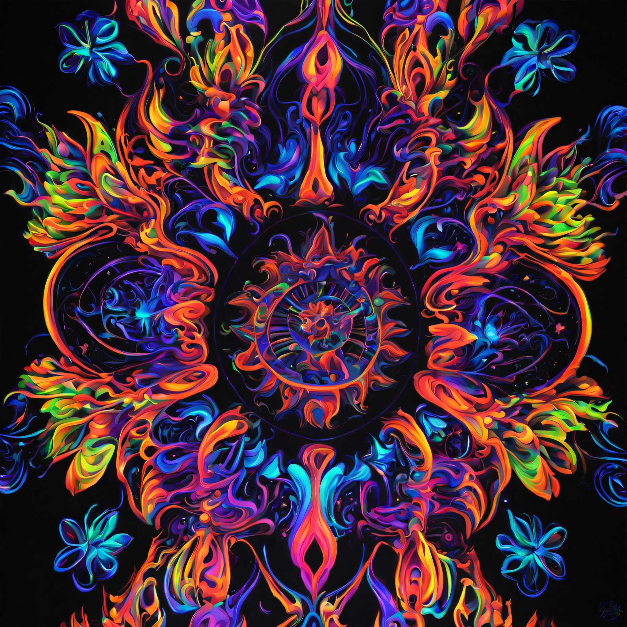 black light art, black light and art, ultraviolet responsive, Psychedelic, tmasterpiece, incredibly beautiful, black light art