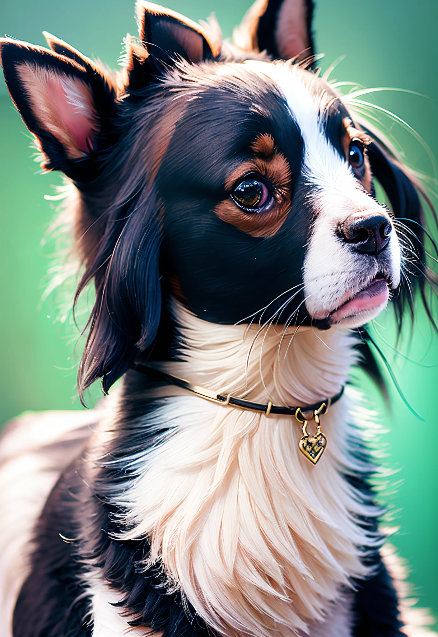 a pet dog, wearing the elegent bright cloth,animate style—— auto-  S2_ --auto --s2