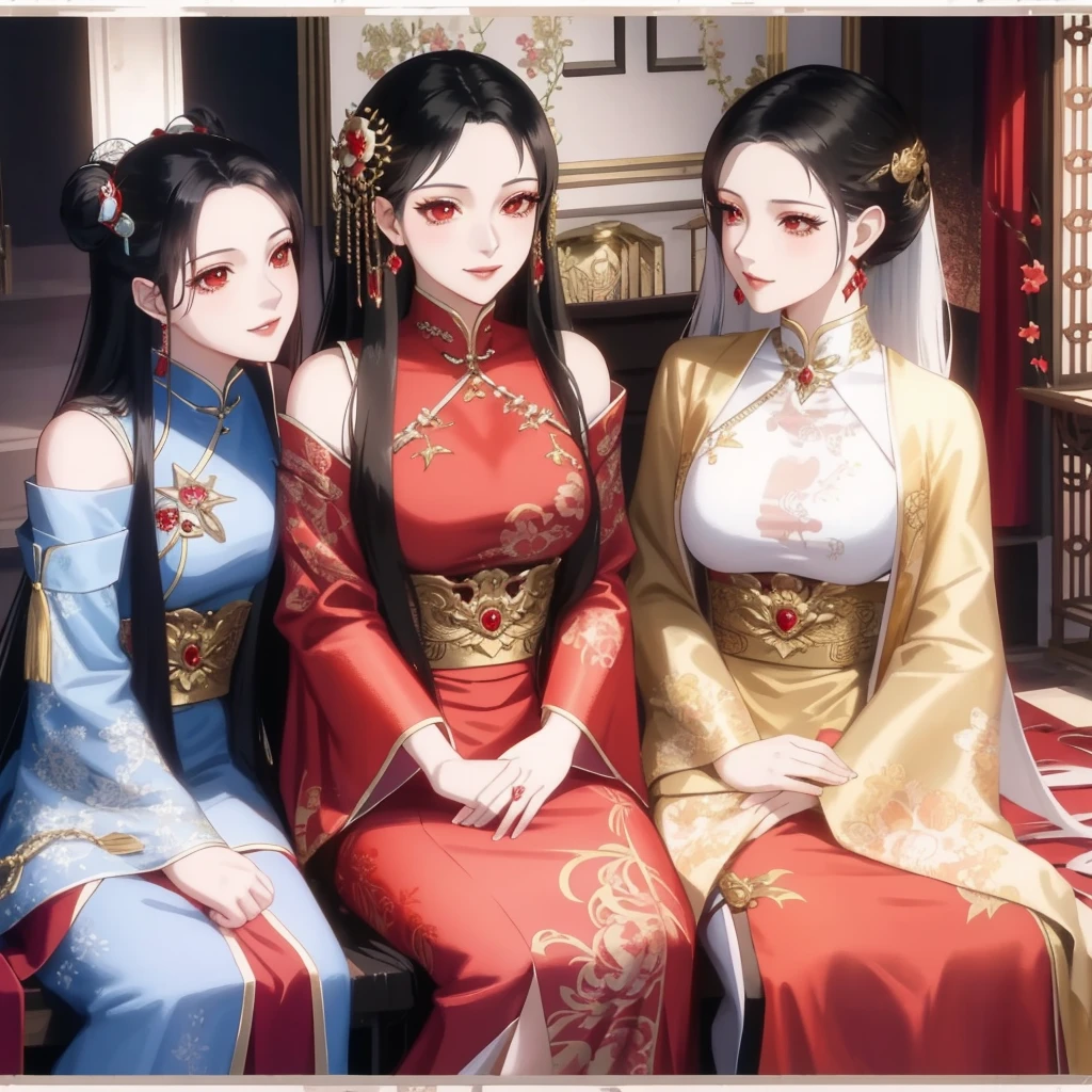 picture of european girl, beautiful drawing of the characters, jinyoung shin art, Ye Xin, artwork in the style of Gouvez, Annie Stegg Gerard, Zhang Han, Gouvez masterpiece, Gouvez, beautiful portrait, beautiful illustration, by Zeng Jing, by Tosa Mitsuoki, hair tied up in a bun, Small braids, green eyes, European national dress of a noblewoman, Middle Ages, nobility, high detail
