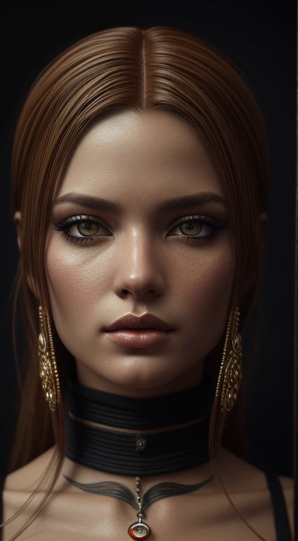 Waist high Portrait of an exotic beautiful caucasian woman wearing trendy clothing at a beach,  perfect detailed face, detailed symmetric hazel eyes with circular iris, realistic, stunning realistic photograph, 3d render, octane render, intricately detailed, cinematic, trending on artstation, Isometric, Centered hipereallistic cover photo, awesome full color, hand drawn, dark, gritty, mucha, klimt, erte 12k, high definition, cinematic, neoprene, behance contest winner, portrait featured on unsplash, stylized digital art, smooth, ultra high definition, 8k, unreal engine 5, ultra sharp focus, intricate artwork masterpiece, ominous, epic, TanvirTamim, trending on artstation, by artgerm, h. r. giger and beksinski, highly detailed, vibrant