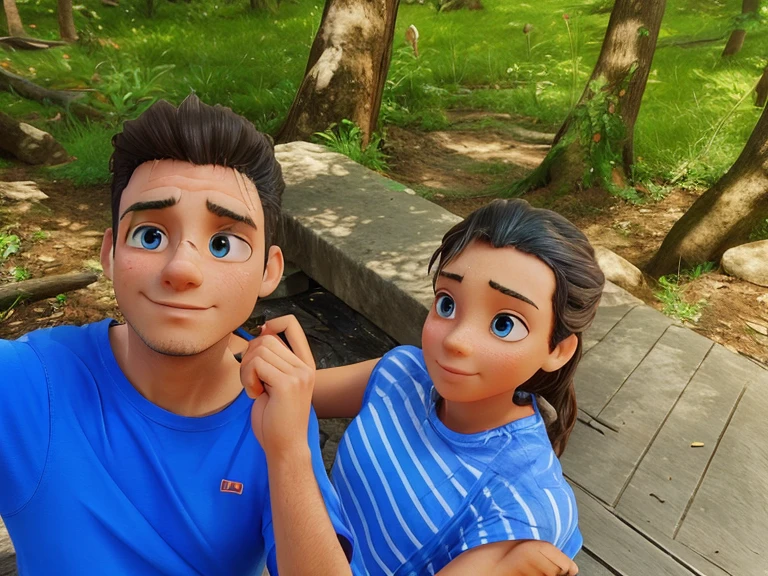 Cute lovely couple 3D