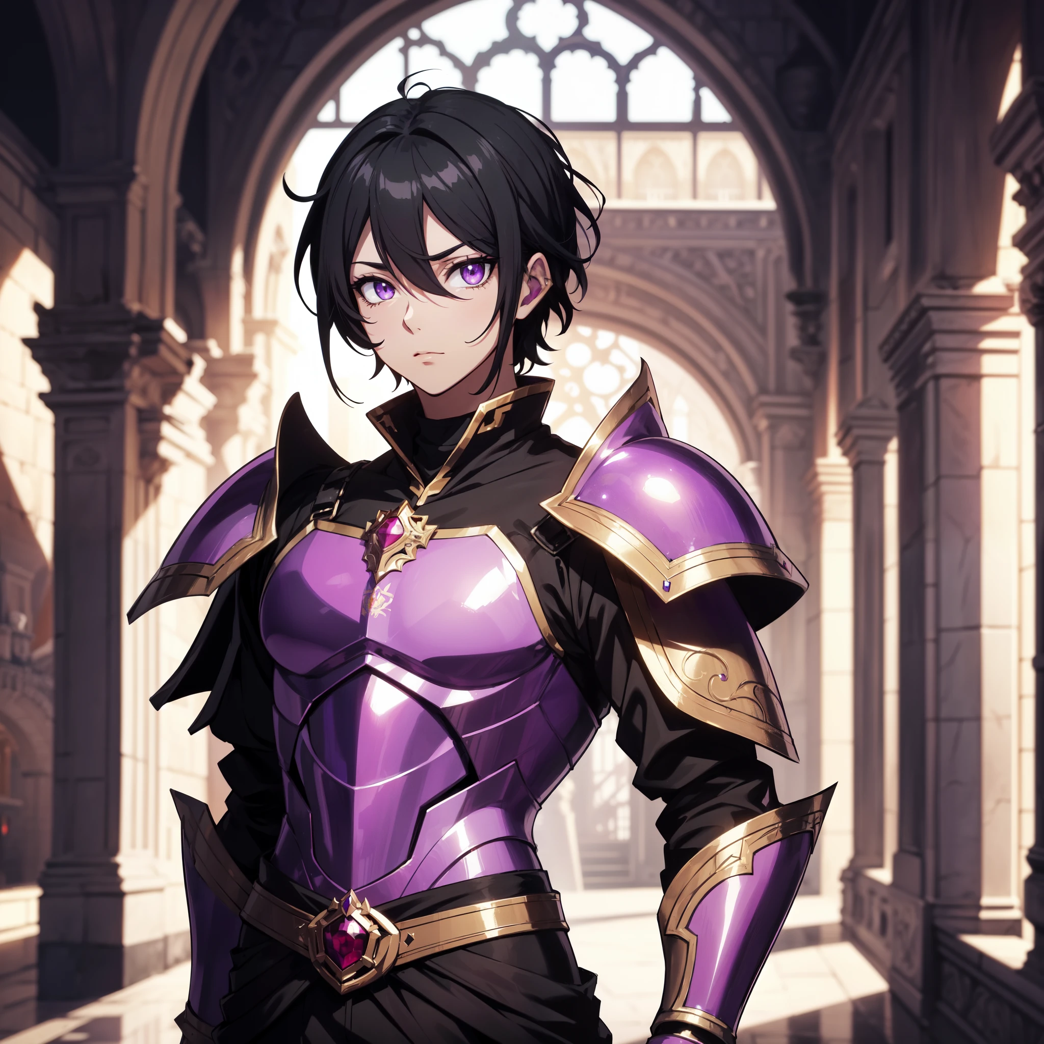 128K Ultra High Definition,
128K Ultra High Quality,
128K Ultra High Resolution,
Best Definition,
Best Quality,
Best Resolution,
Perfectly Detailed,
Perfectly Designed,
Extremely Detailed,
Extremely Designed,
Hyper Detailed,
Hyper Definition,
Hyper Quality,
Hyper Resolution,
Masterpiece,
(((Anime))),
Body Shot,
(((Boy))),
Handsome,
Muscular Body,
(((Black Short Hair))),
(((Purple Eyes))),
(((Hyper Detailed & Perfectly Designed With Ultra High Quality Ruby Warlord Armor))),
(((Inside Of Medieval Royal Palace Background Scenery))),
