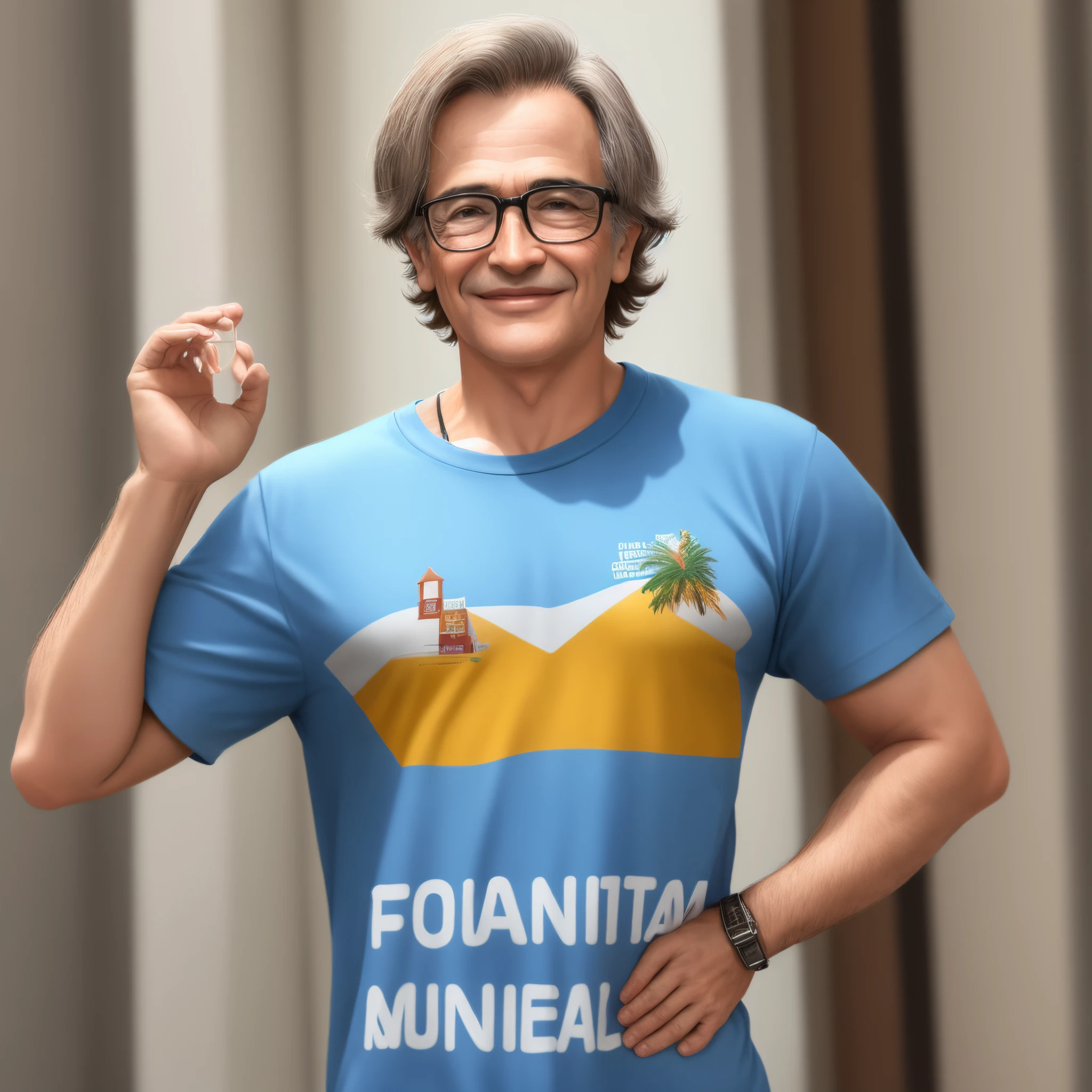 Manoel Gomes com a blusa do Fortaleza