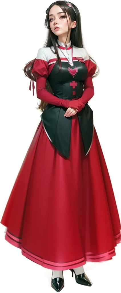 Works of masters,best images quality,nurse woman,student clothes,over knee socks,high-heels,Raised sexy,plum,Lace
