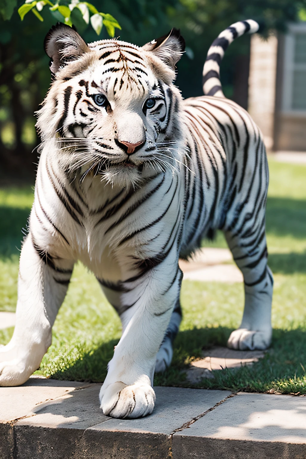 White Tiger，4K Ultra HD, 超高分辨率, (realistically: 1.4), Best quality，tmasterpiece，（pastel colour：1.2）