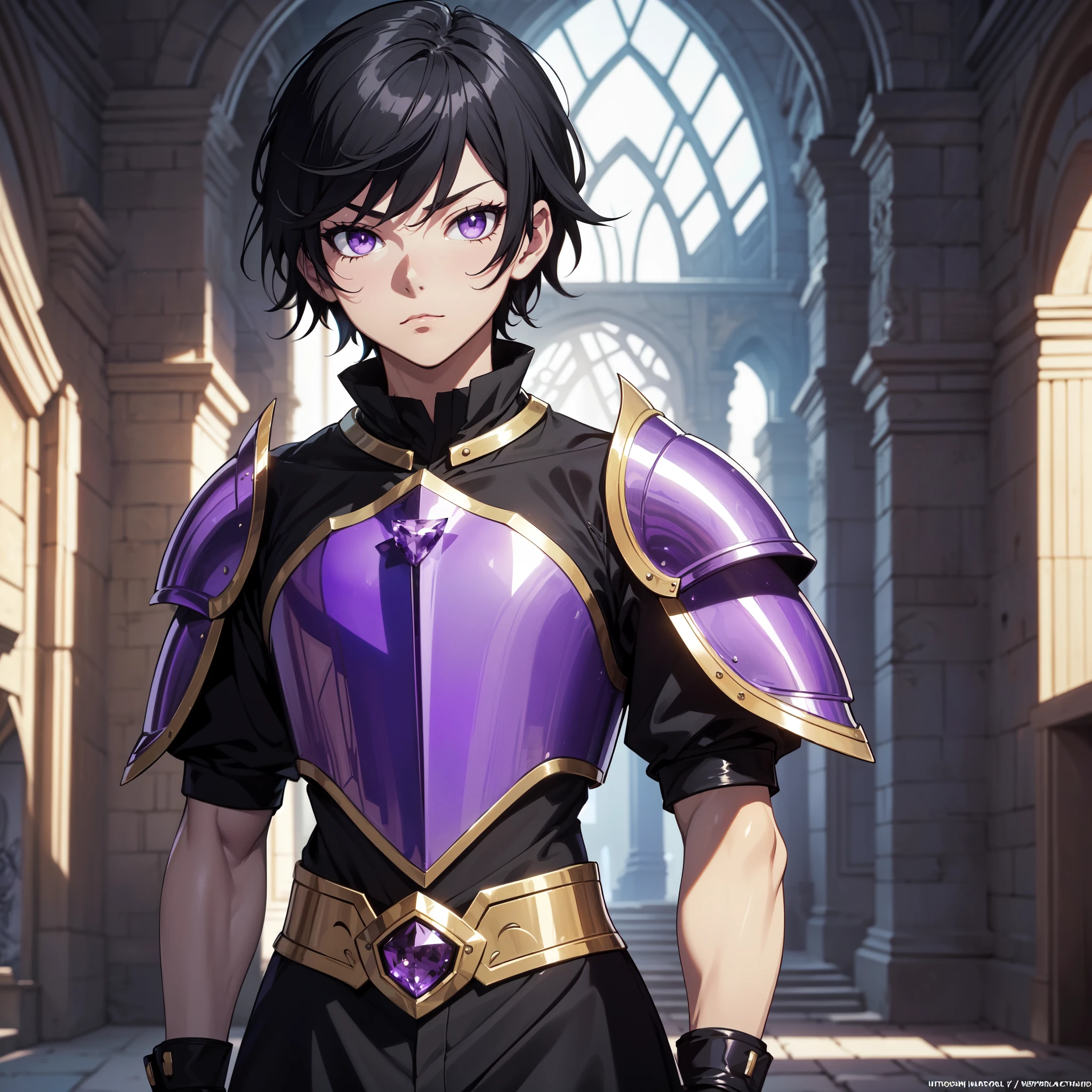 128K Ultra High Definition,
128K Ultra High Quality,
128K Ultra High Resolution,
Best Definition,
Best Quality,
Best Resolution,
Perfectly Detailed,
Perfectly Designed,
Extremely Detailed,
Extremely Designed,
Hyper Detailed,
Hyper Definition,
Hyper Quality,
Hyper Resolution,
Masterpiece,
(((Anime))),
Body Shot,
(((Boy))),
Handsome,
Muscular Body,
(((Black Short Hair))),
(((Purple Eyes))),
(((Hyper Detailed & Perfectly Designed With Ultra High Quality Amethyst Warlord Armor))),
(((Inside Of Medieval Royal Palace Background Scenery))),