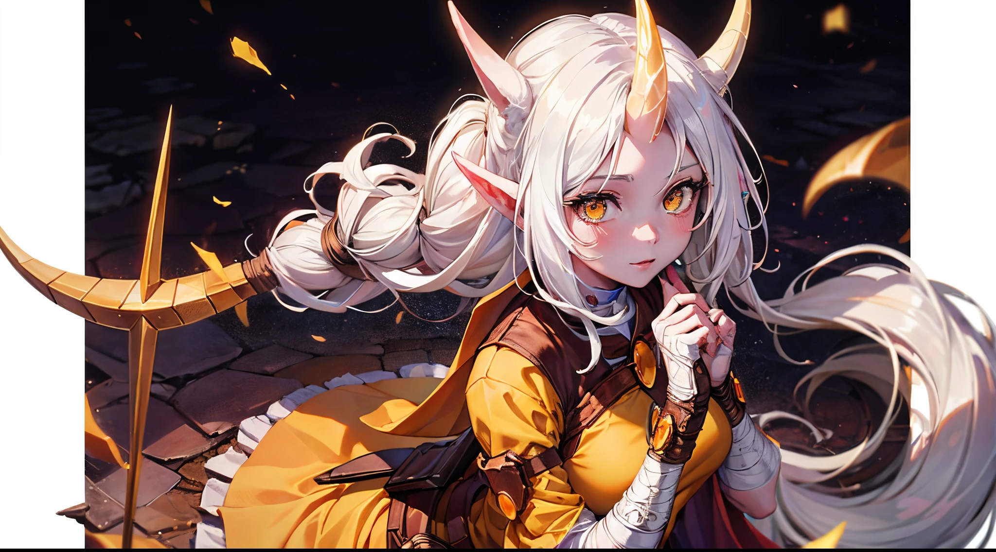 Soraka,a 1girl, 8K quality, Best Quality, Long white hair, a beautiful background, 1920x1080 resolution