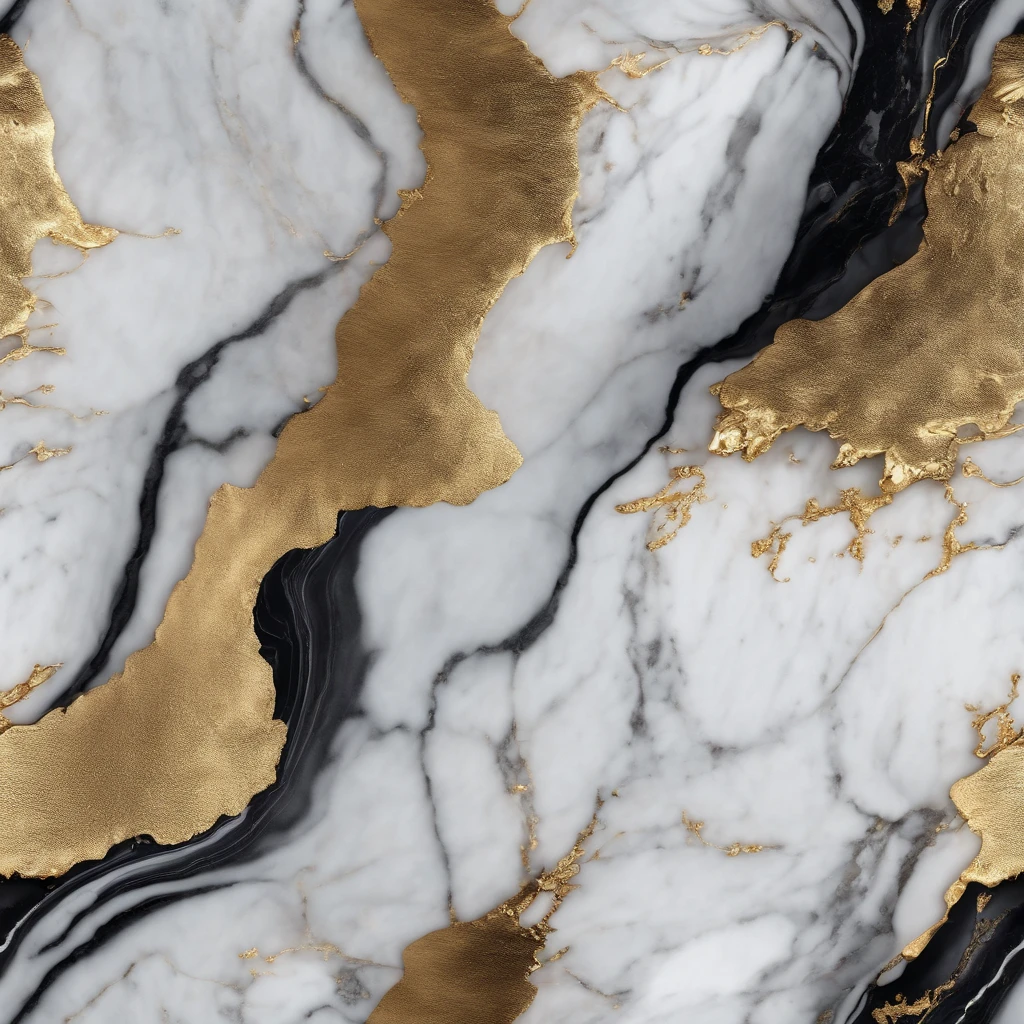 luxury marble，gold, texture，Realistic，seamless pattern