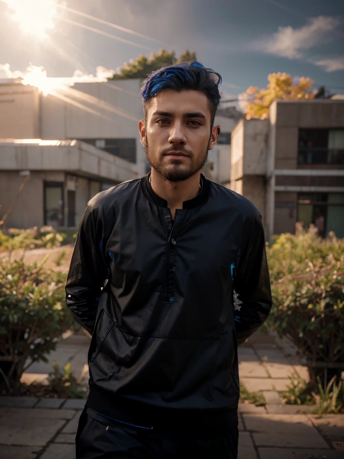 Change background cyberpunk handsome boy, realistic face,8k, ultra realistic