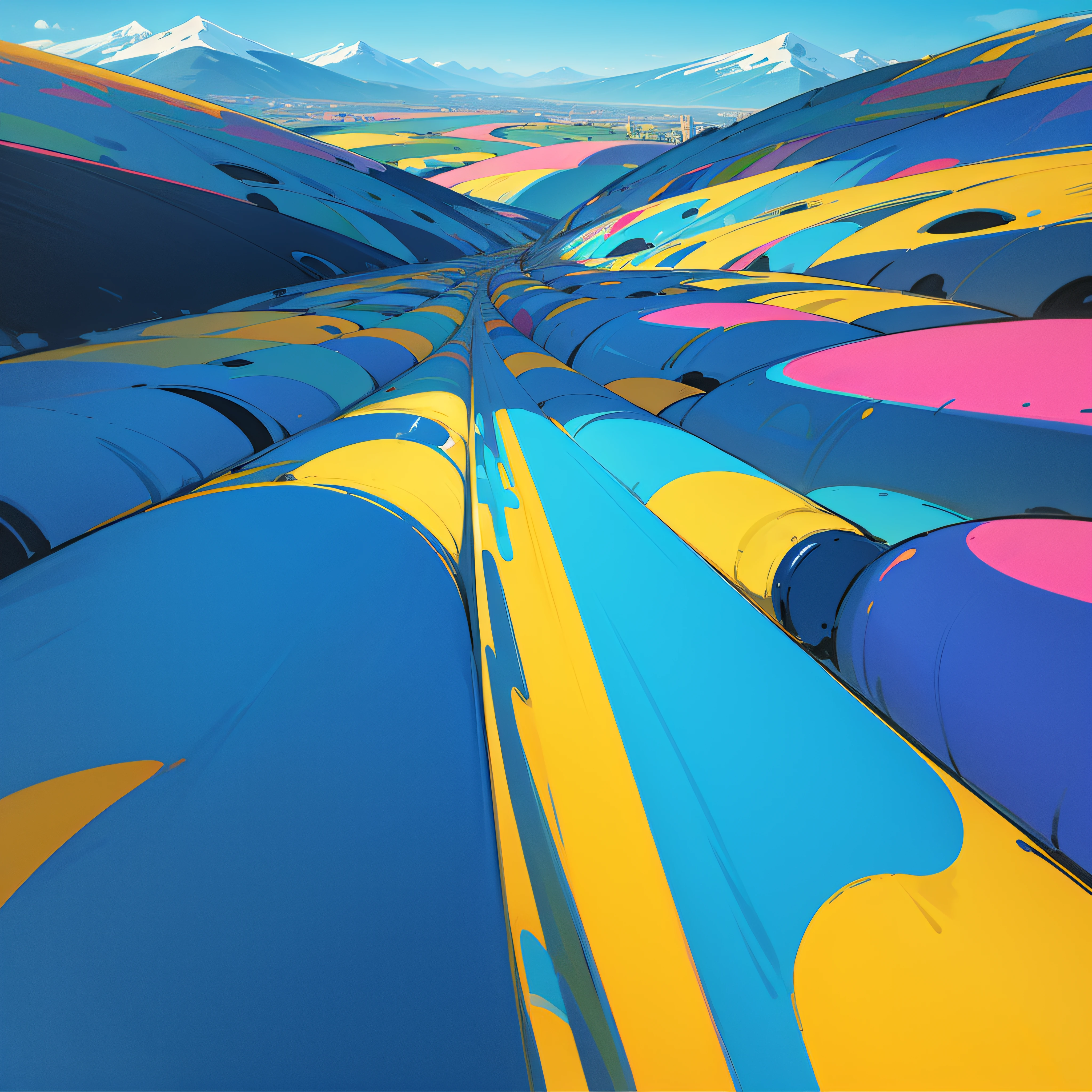 pop-art landscapes