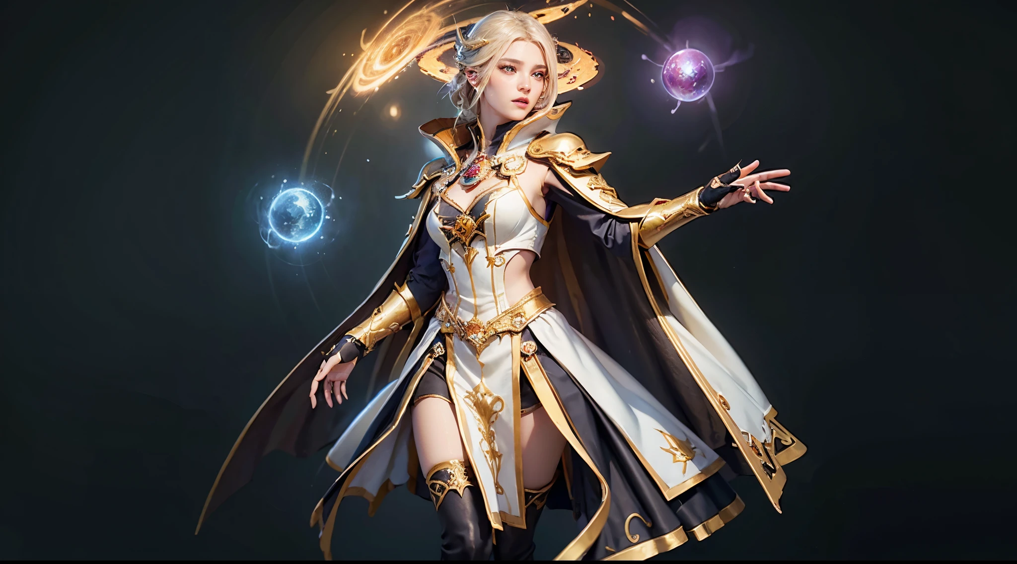 a close up of a woman in a costume with a cape,invoker dota 2 painted in the style arcane, human :: sorceress, epic mage girl character, female mage!, beautiful celestial mage, arcane art style, /!\ the sorceress, sorceress, a beautiful sorceress, maya ali as a lightning mage,,(masterpiece, best quality:1.2),(8k,highres,RAW photo,realistic,photo-realistic:1.3),(detailed skin texture,detailed cloth texture,beautiful detailed face:1.25),professional lighting,photon mapping,beautiful soft light,radiosity,physically-based rendering,model shoot style, model shoot style, (extremely detailed CG unity 8k wallpaper), full shot body photo of the most beautiful artwork in the world, complex 3d render ultra detailed, looking at viewer, 18 yo, wet hair, real human skin, vibrant details, hyperrealistic, beautiful, octane render, 8k, best quality, masterpiece, an extremely delicate and beautiful, extremely detailed ,CG ,unity ,wallpaper, (realistic, photo-realistic:1.37),Amazing, finely detail, masterpiece,best quality,official art, extremely detailed CG unity 8k wallpaper ,extreme detailed eyes, (perfect face), shiny skin, colorful, highest detailed, vibrant colors, ultra high res, (high contrast), intric