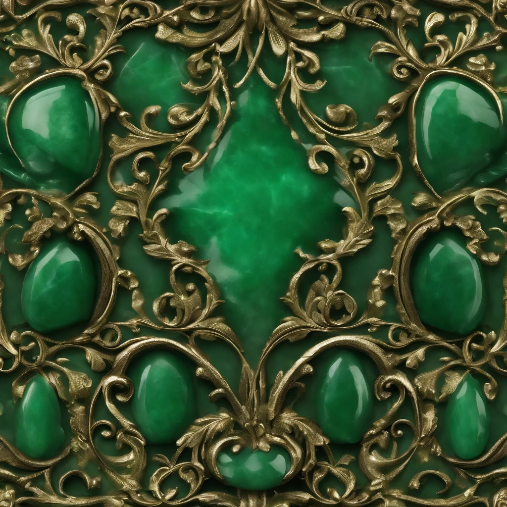 green jade, detailed texture, seamless pattern,
