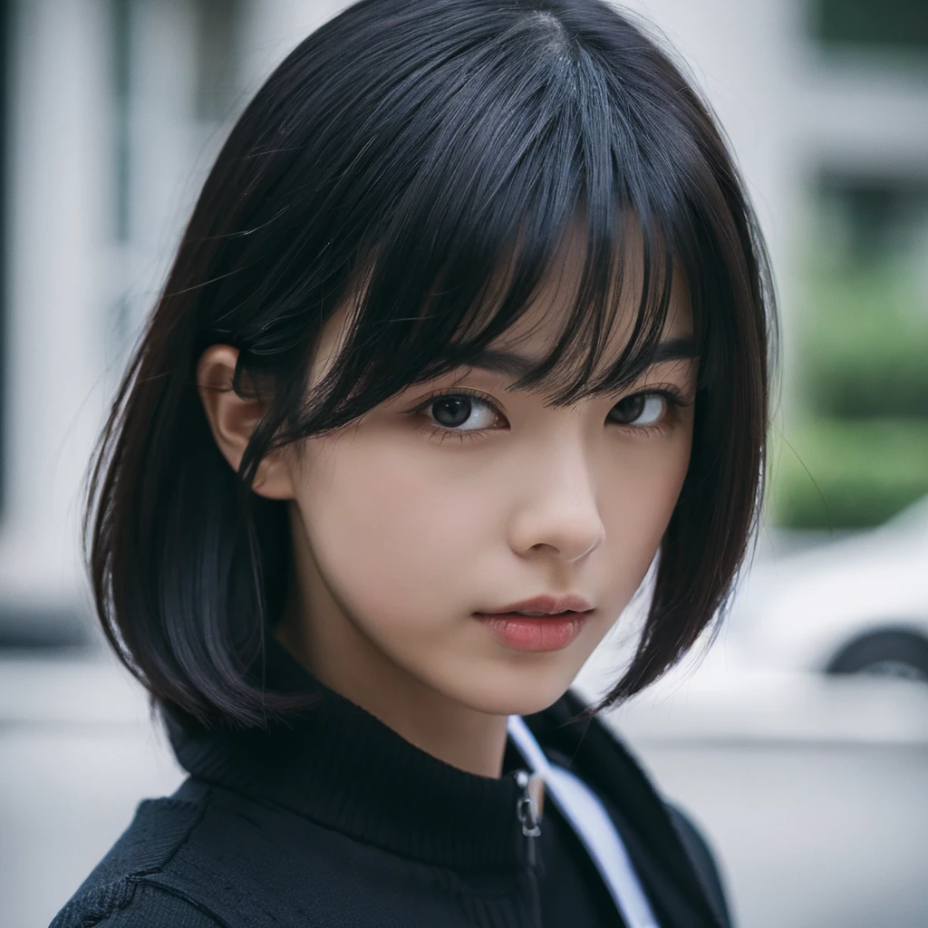 (((apple:1.5, appleを持つ女の子:1.4, Photographed from the front))), ((medium bob:1.3, appleを持つ日本人女性, cute)), (clean, natural makeup), (highest quality, masterpiece:1.3, 超High resolution), (Super detailed, caustics), (realistic:1.4, RAW shooting), very detailed, High resolution, 16K resolution