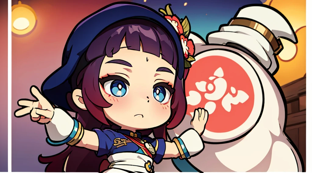 chibi, upper body, big head, sad, character traits