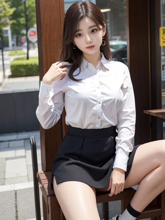 a miniskirt OL beauty suits ty 1人