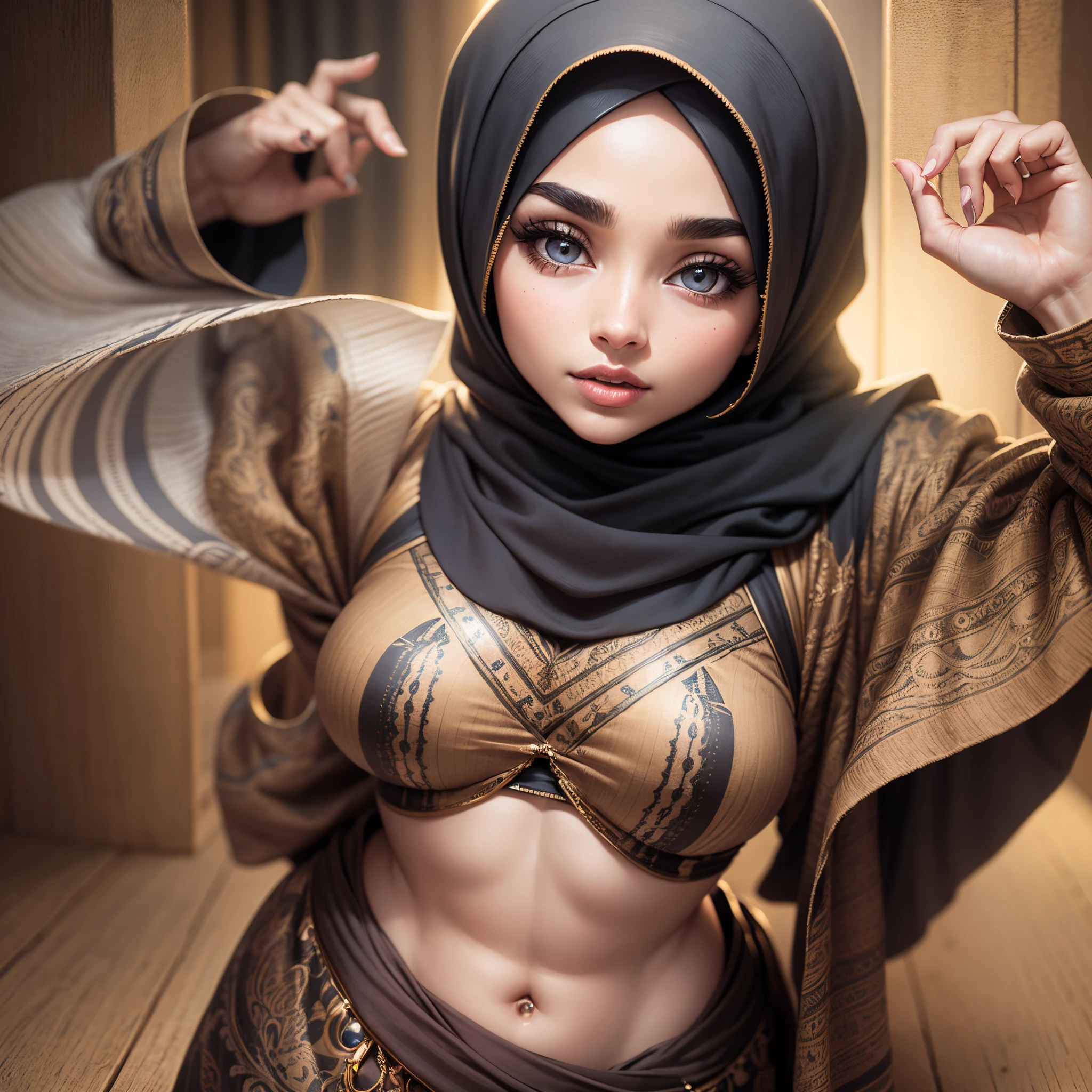 ((Hijab Stylish)), ((STRADDLING)), ((MY BODY IS VERY THIN)), ((CUTE PUSSY)), ((LAUGH AND SMILE SWEETLY)), ((THIN)), ((Straddling)), "Naked Lingerie Bra" ((Hijab Stylish)), (Malaysia female), , 8K, photottorialism, G-String, ((RED LIPSTICK))