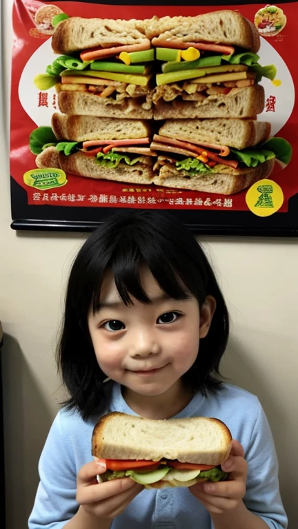 Nightmare PSA: All Chinese Child Of Real China Eat Sandwich and Large Fatty Ads