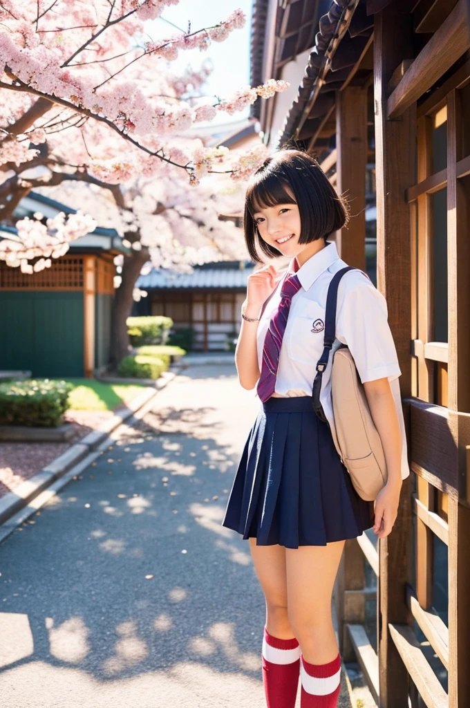 Japan teen schoolgirl Japan 女の子, ショートヘア, ブラックヘア, junior high school 女の子, モデル, アイドル - SeaArt AI