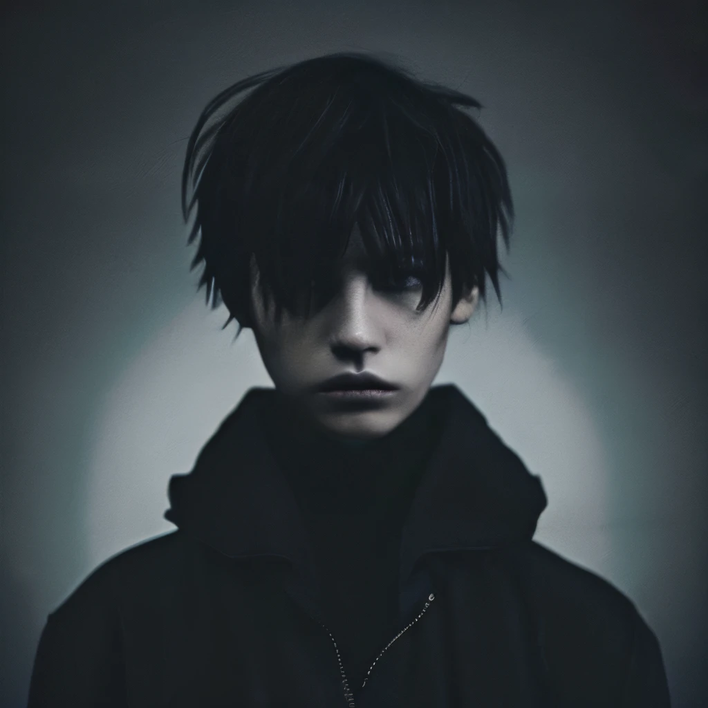stylish、Dark atmosphere、Emo、Wolfcut、femele、