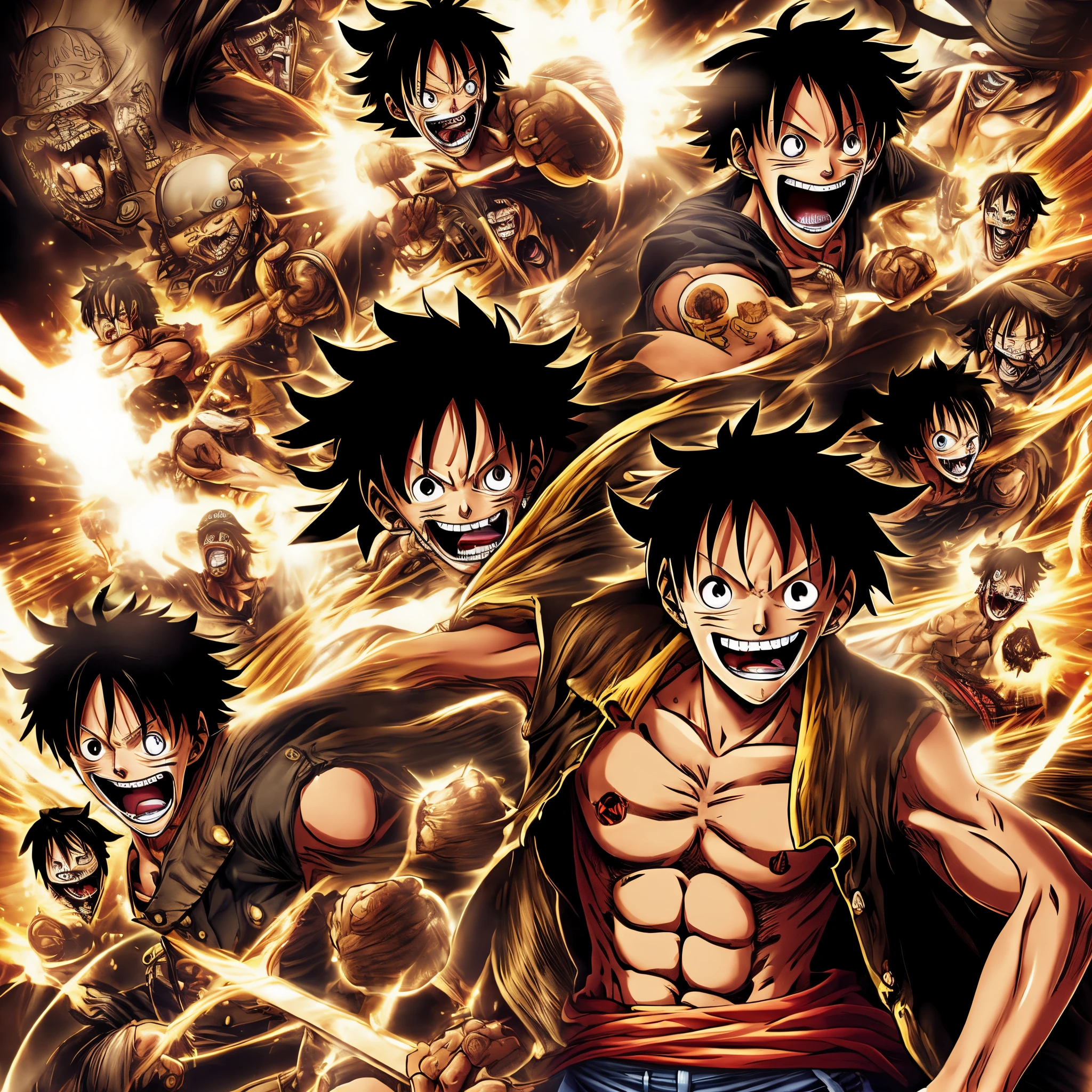 I&#39;m Luffy&#39;s mokey and I&#39;m going to be the biggest black pirate king, full of muscles and tanned