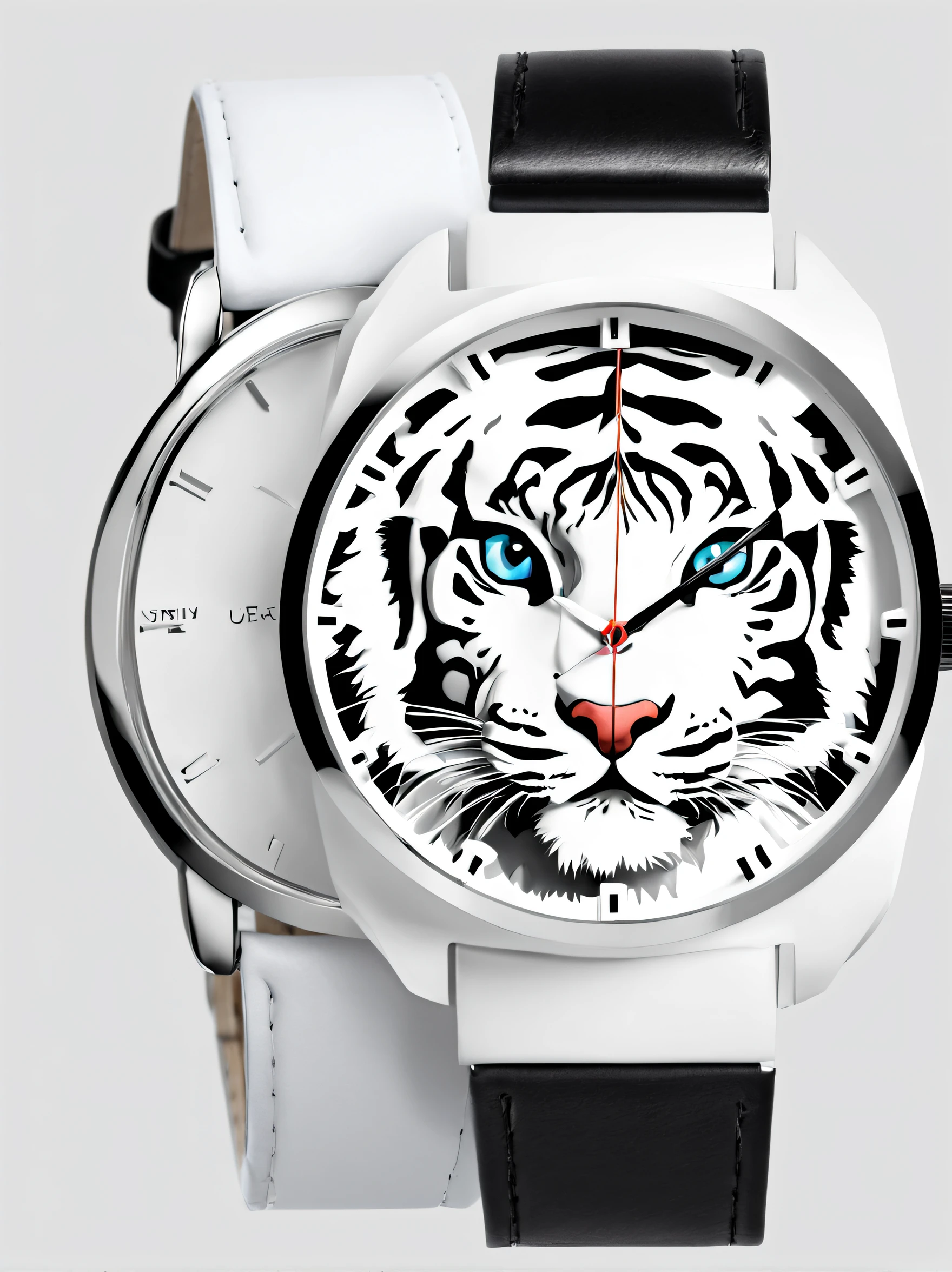 Product design，Poster design，（Little White Tiger Creative Mountaineering Watch），